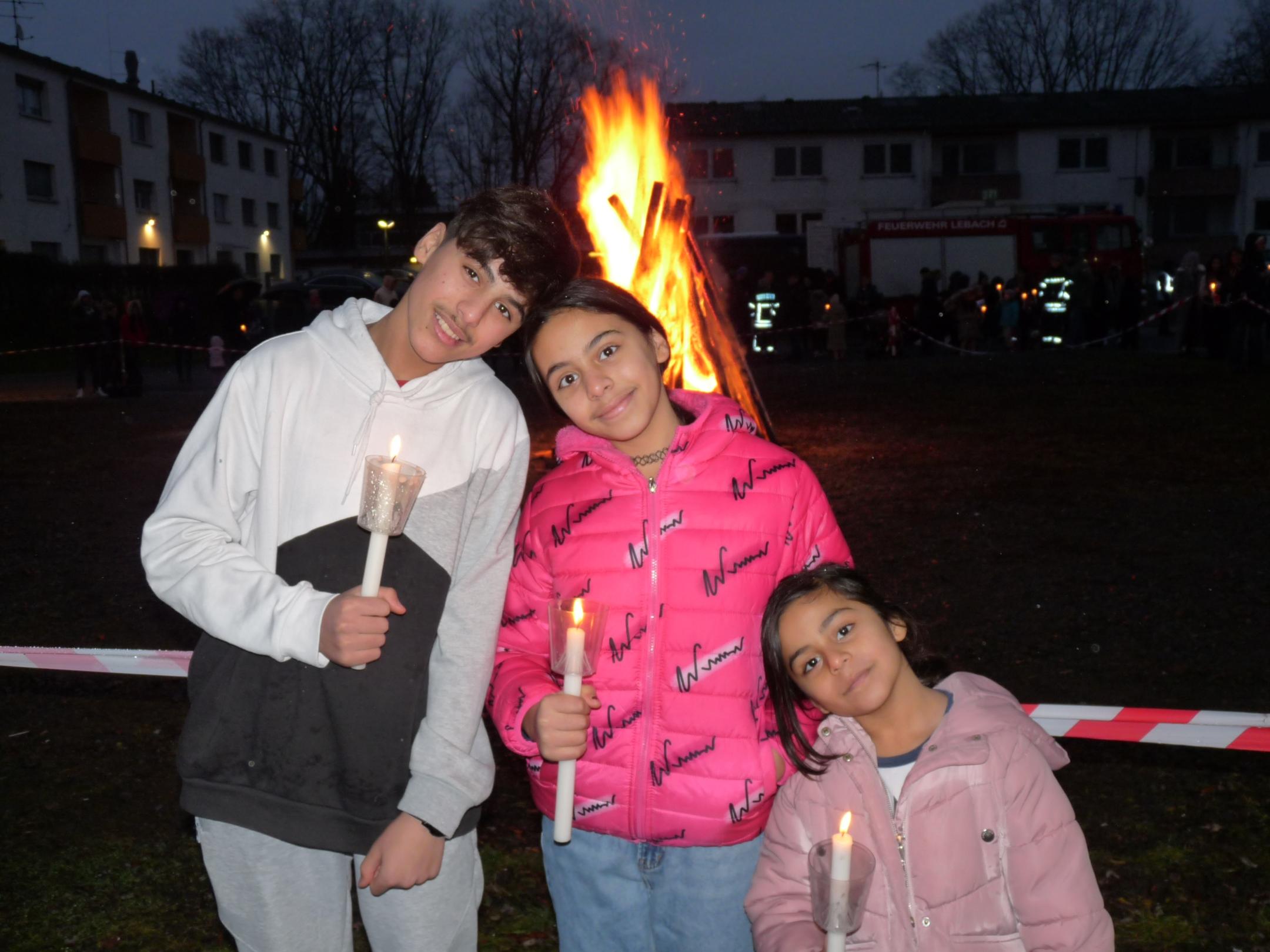 Hirtenfeuer in der Landesaufnahmestelle Lebach.
