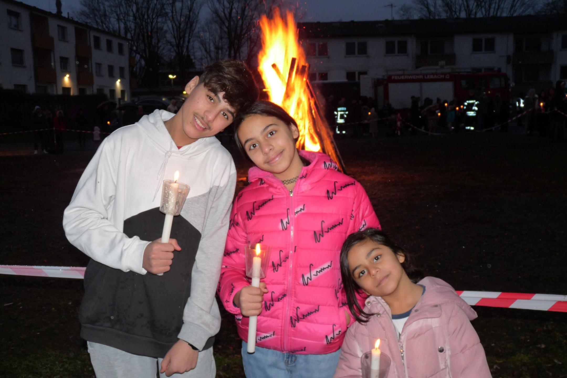 Hirtenfeuer in der Landesaufnahmestelle Lebach.