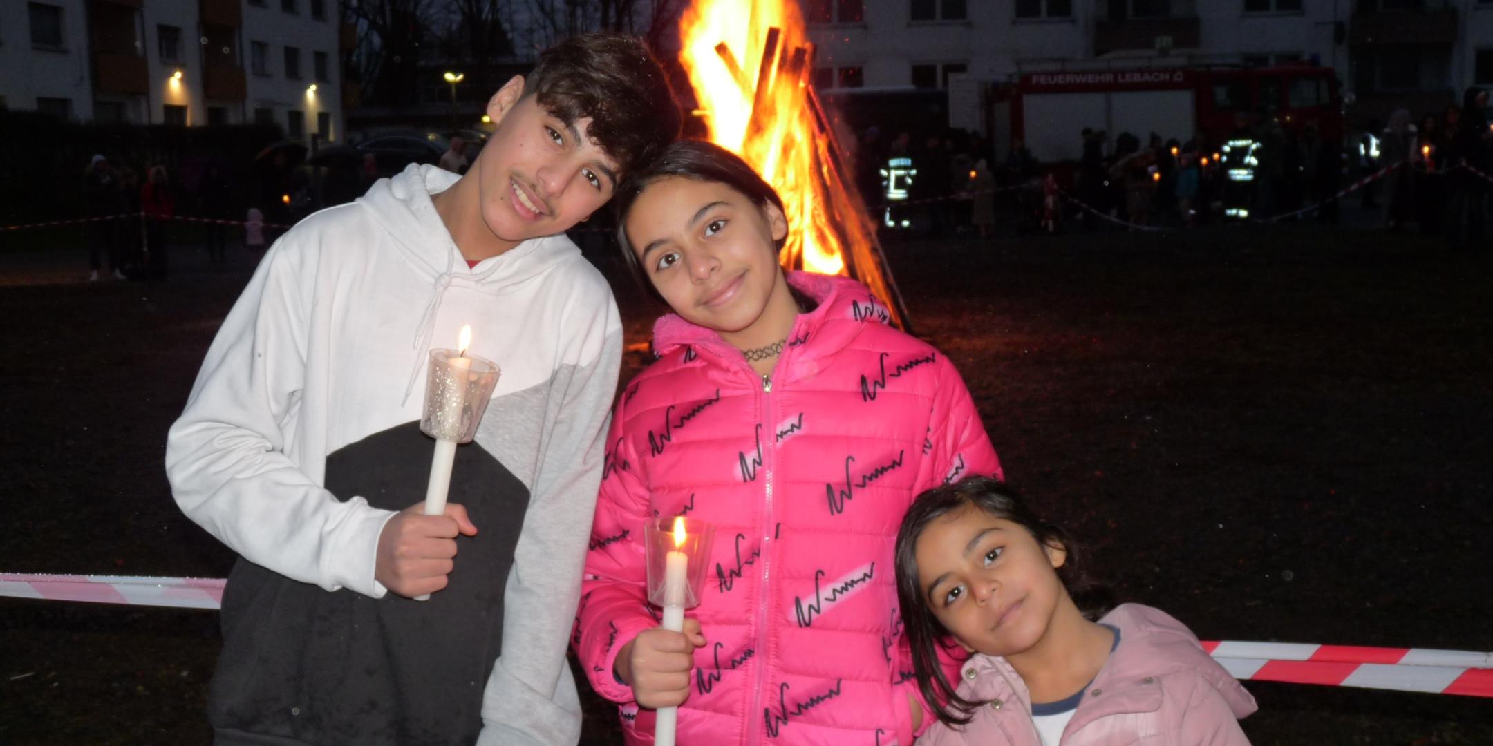 Hirtenfeuer in der Landesaufnahmestelle Lebach.