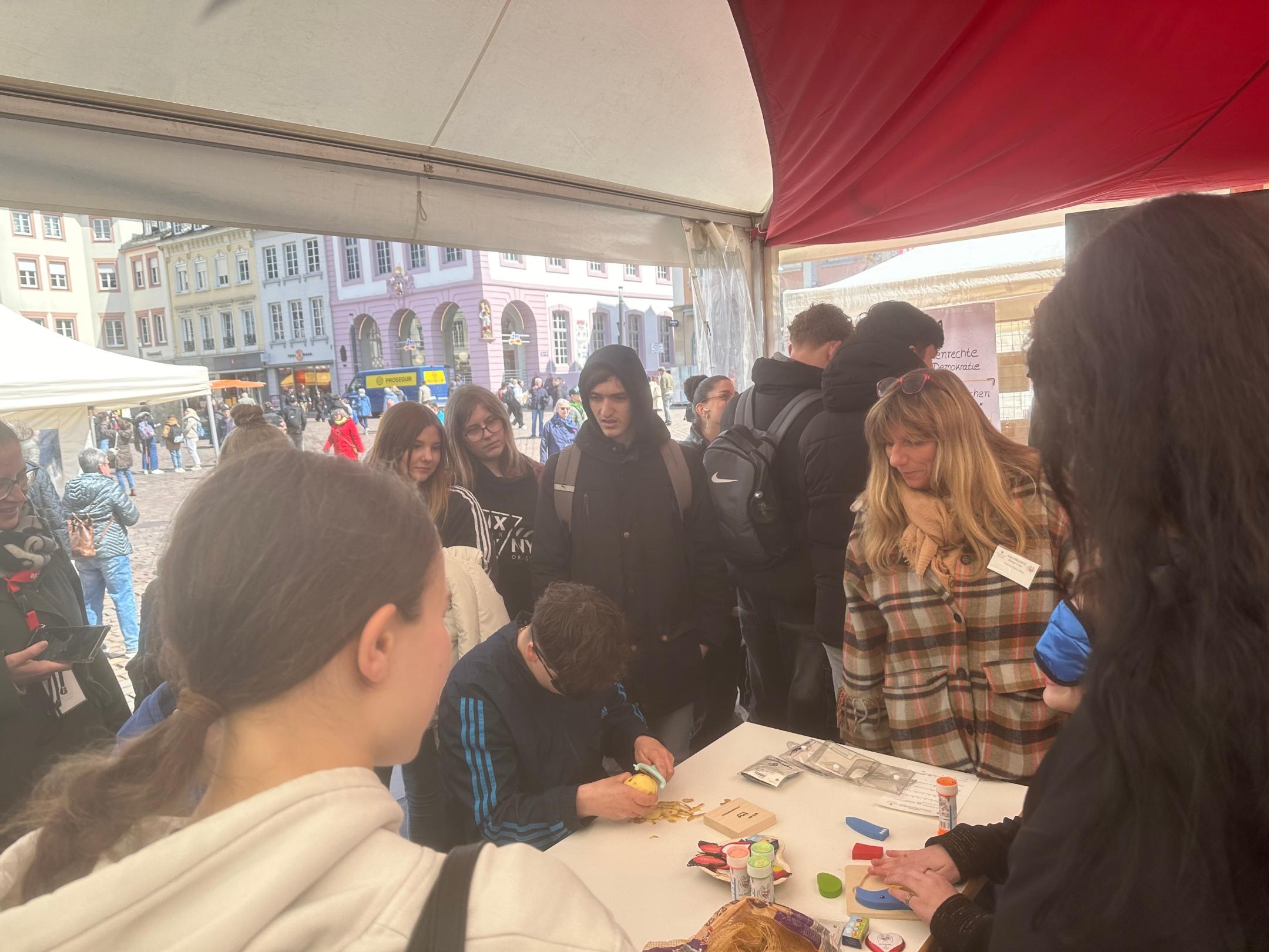 Am Inklusionsstand herrschte reger Betrieb.