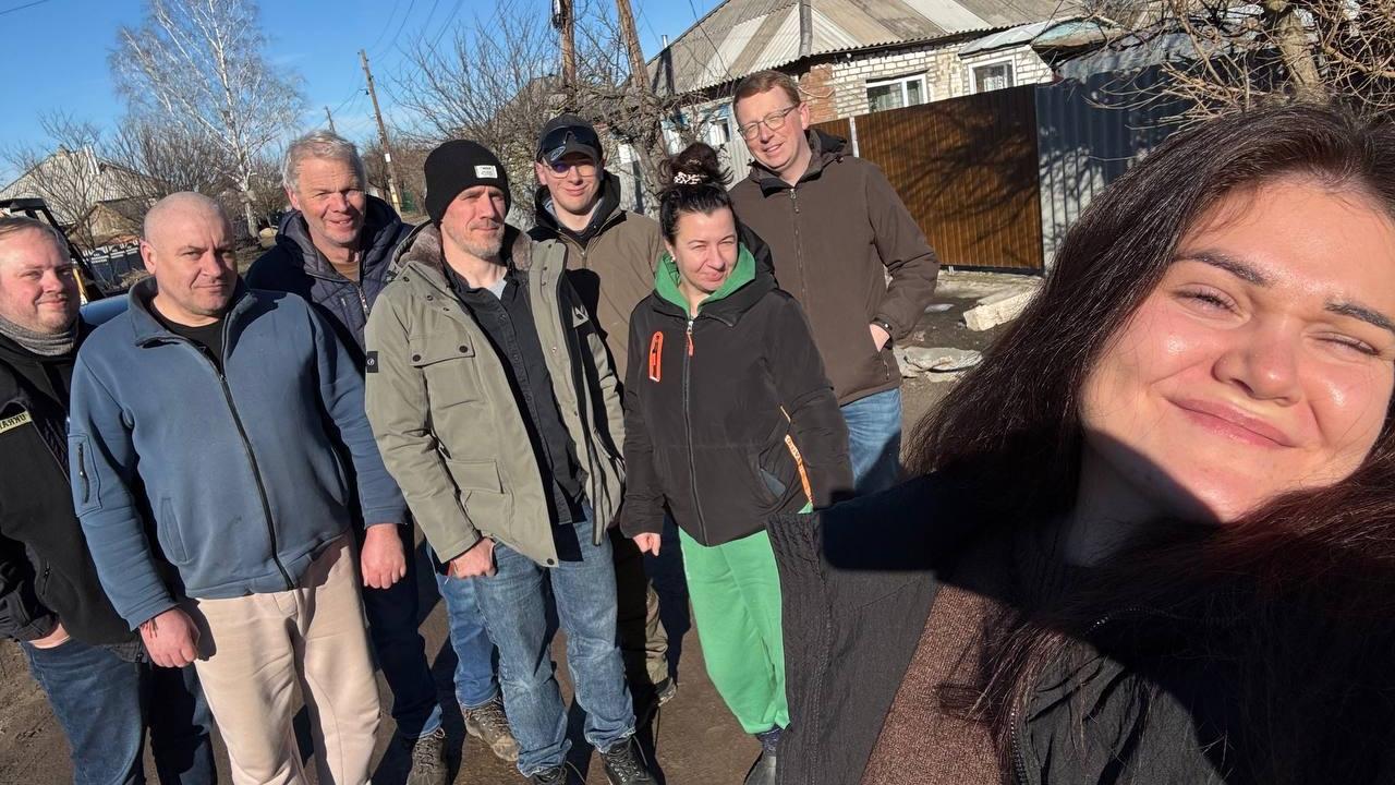 Die Gruppe, die in die Ukraine gereist ist