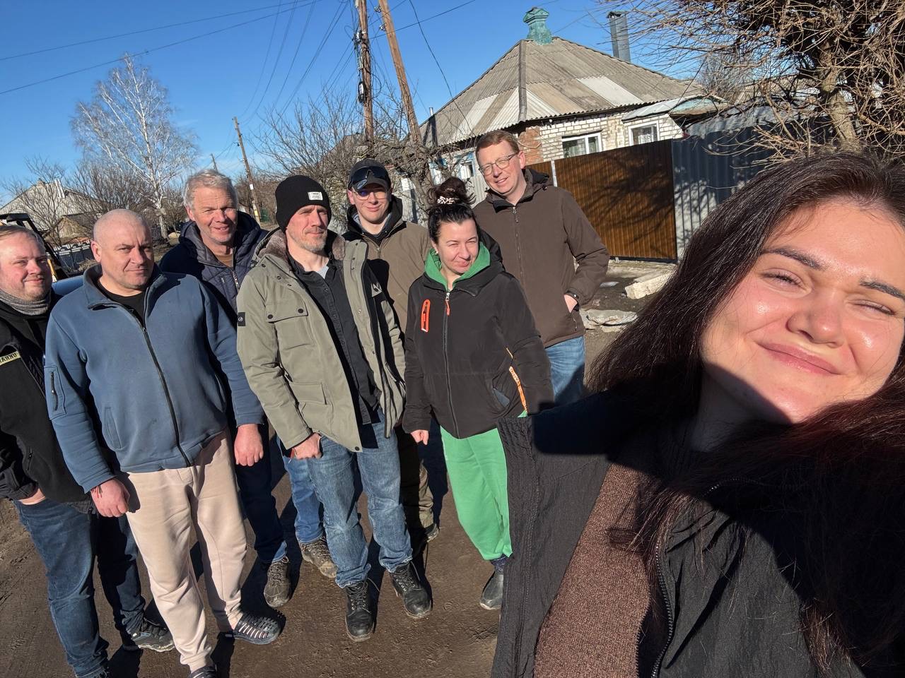 Die Gruppe, die in die Ukraine gereist ist