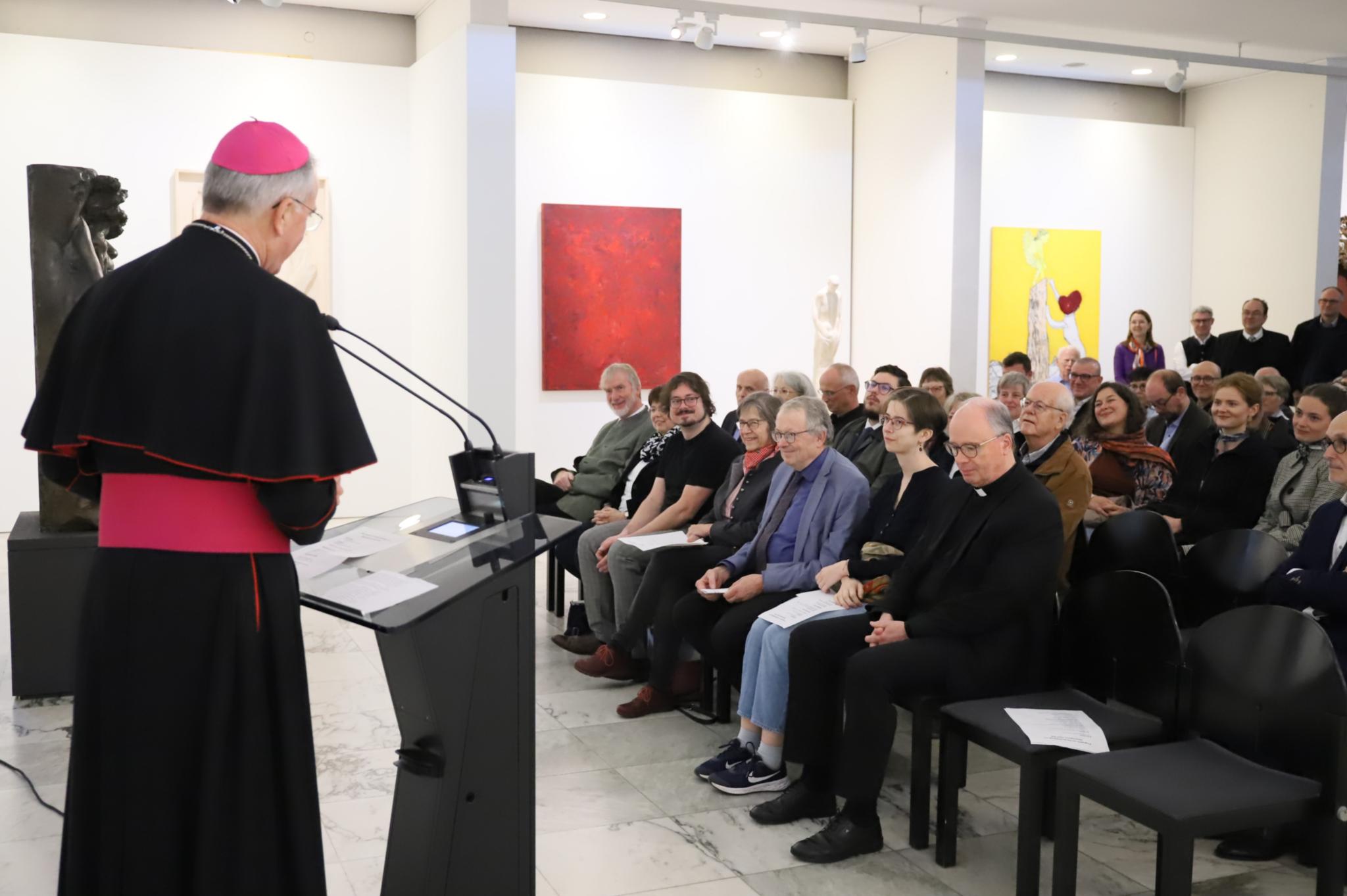 Dompropst Weihbischof Peters bei seiner Rede