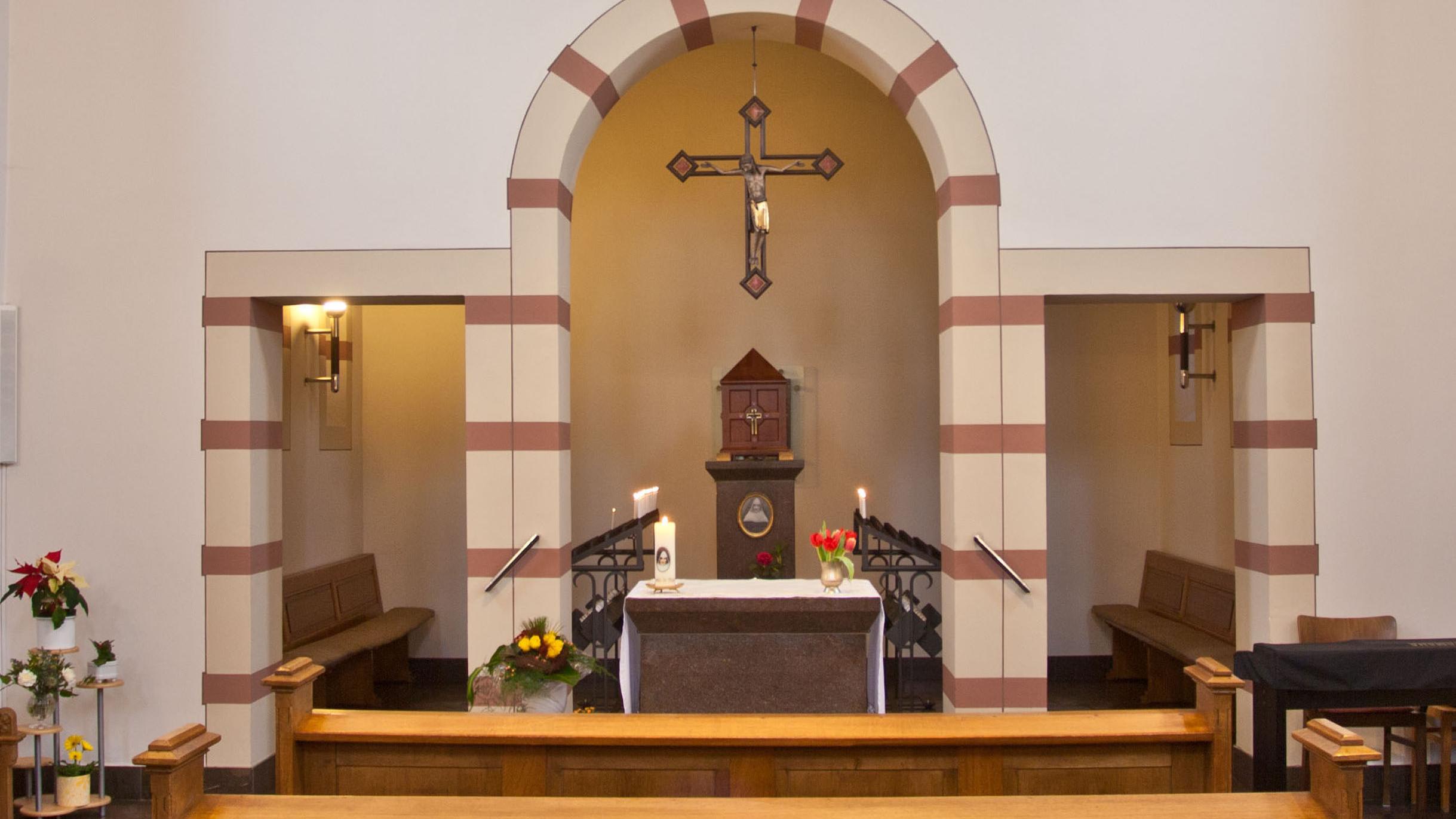 Das Grab der Seligen Blandine Merten befindet sich in der Kapelle auf dem Trierer Friedhof St. Paulin