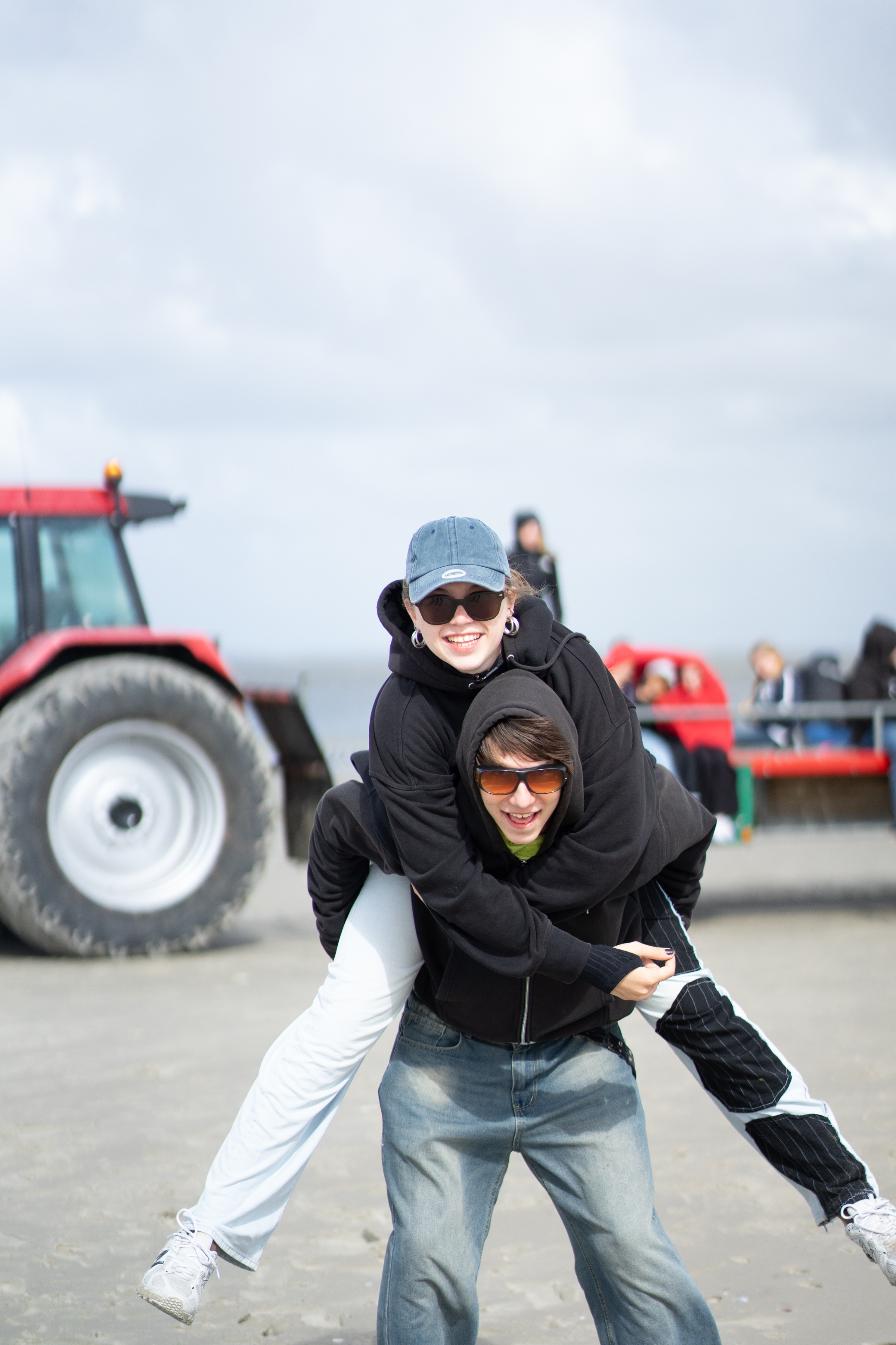 die ukrainischen Betreuer Daria und Zhenya
