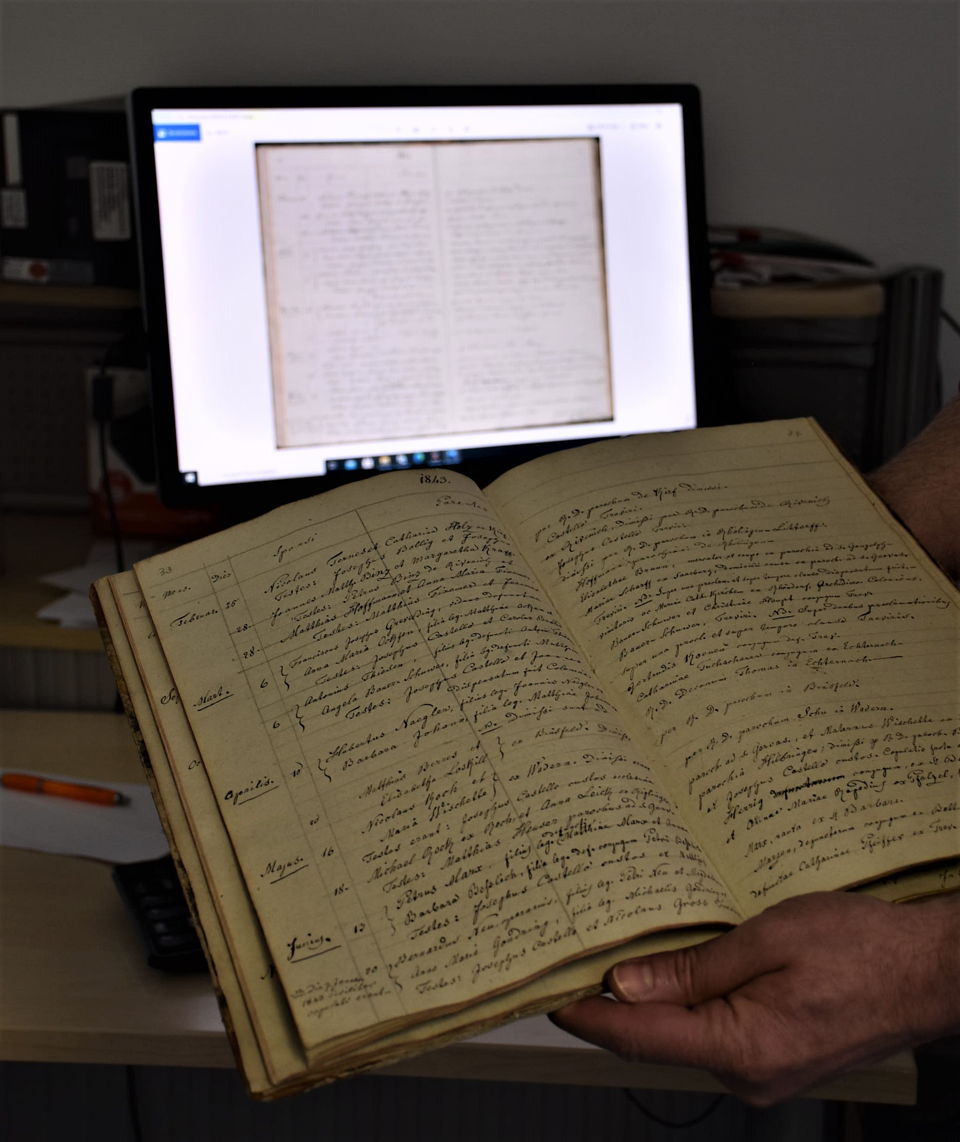 Insgesamt werden rund 1.750.000 Buchseiten gescannt.