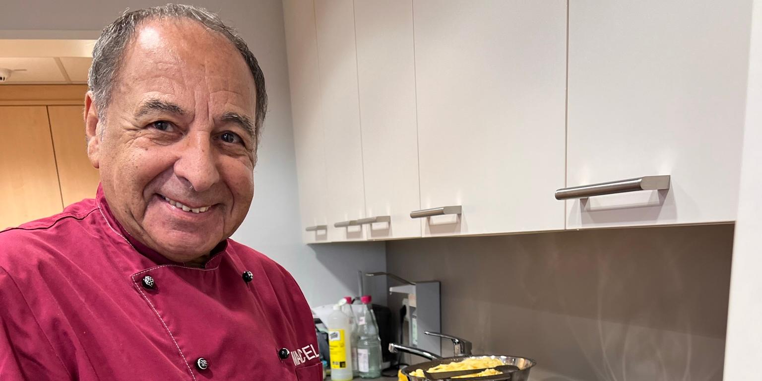 Koch Marcel Muhr hat den Bewohnern des Hospizes zum wiederholten Mal einen besonderen Moment geschenkt.