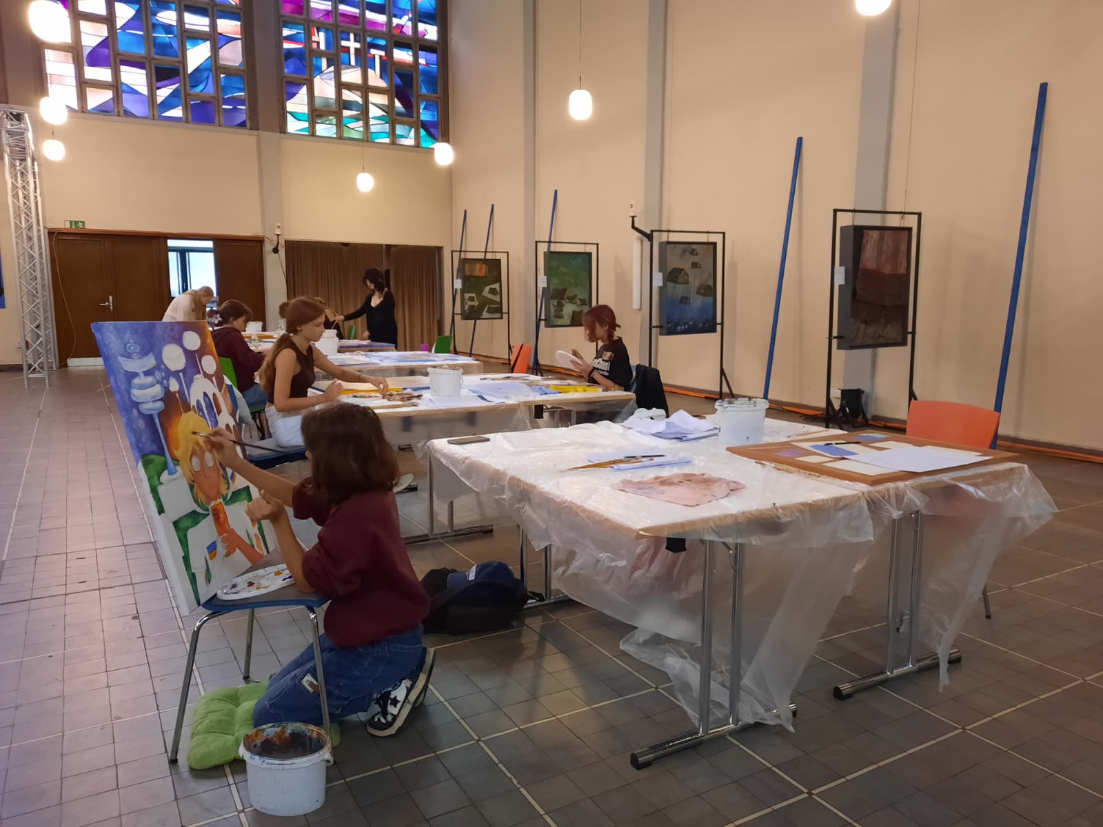 Die Jugendkirche eli.ja wurde zum Atelier.