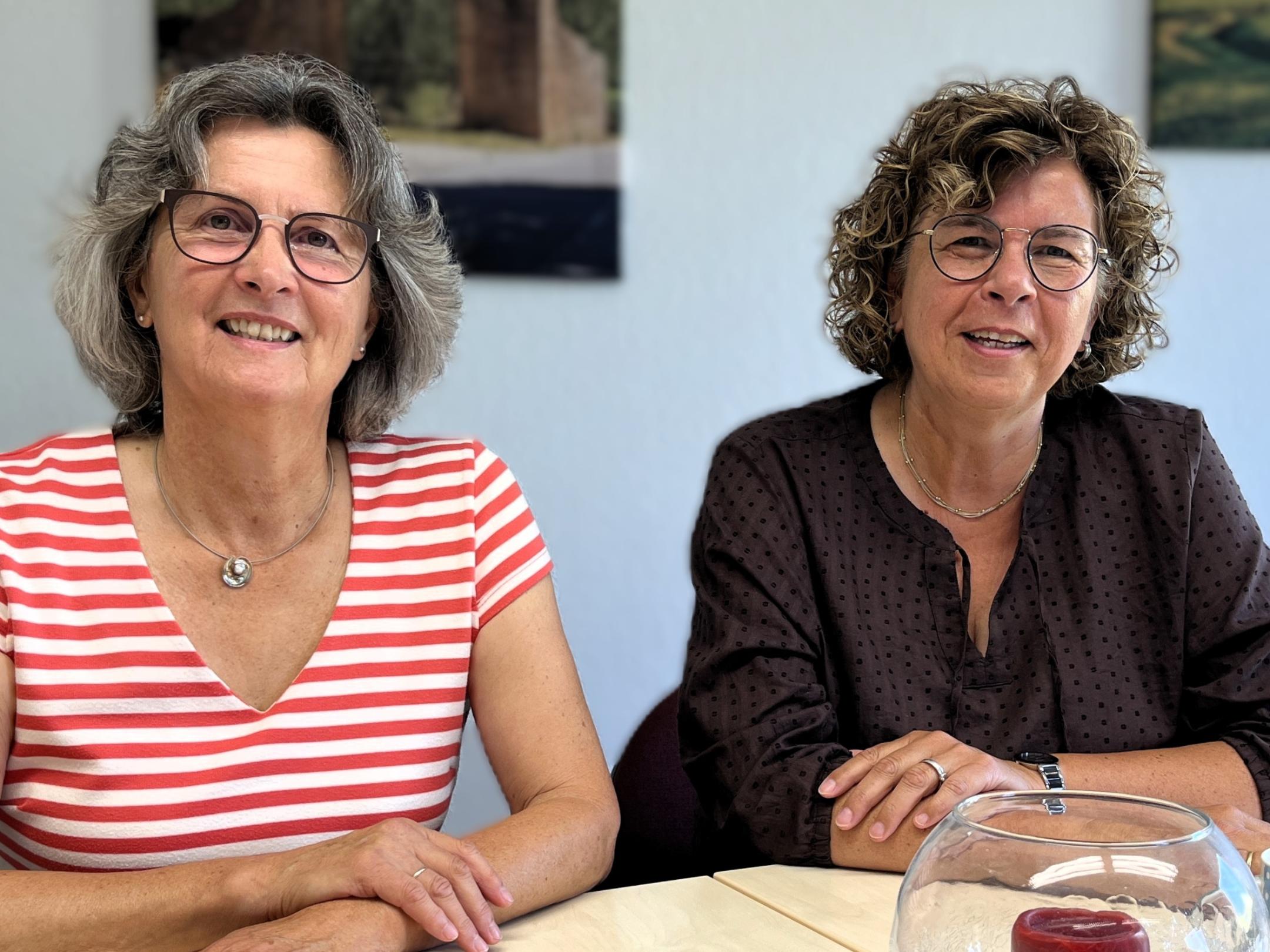 Brigitte Mockenhaupt-Weber und Regine Wald