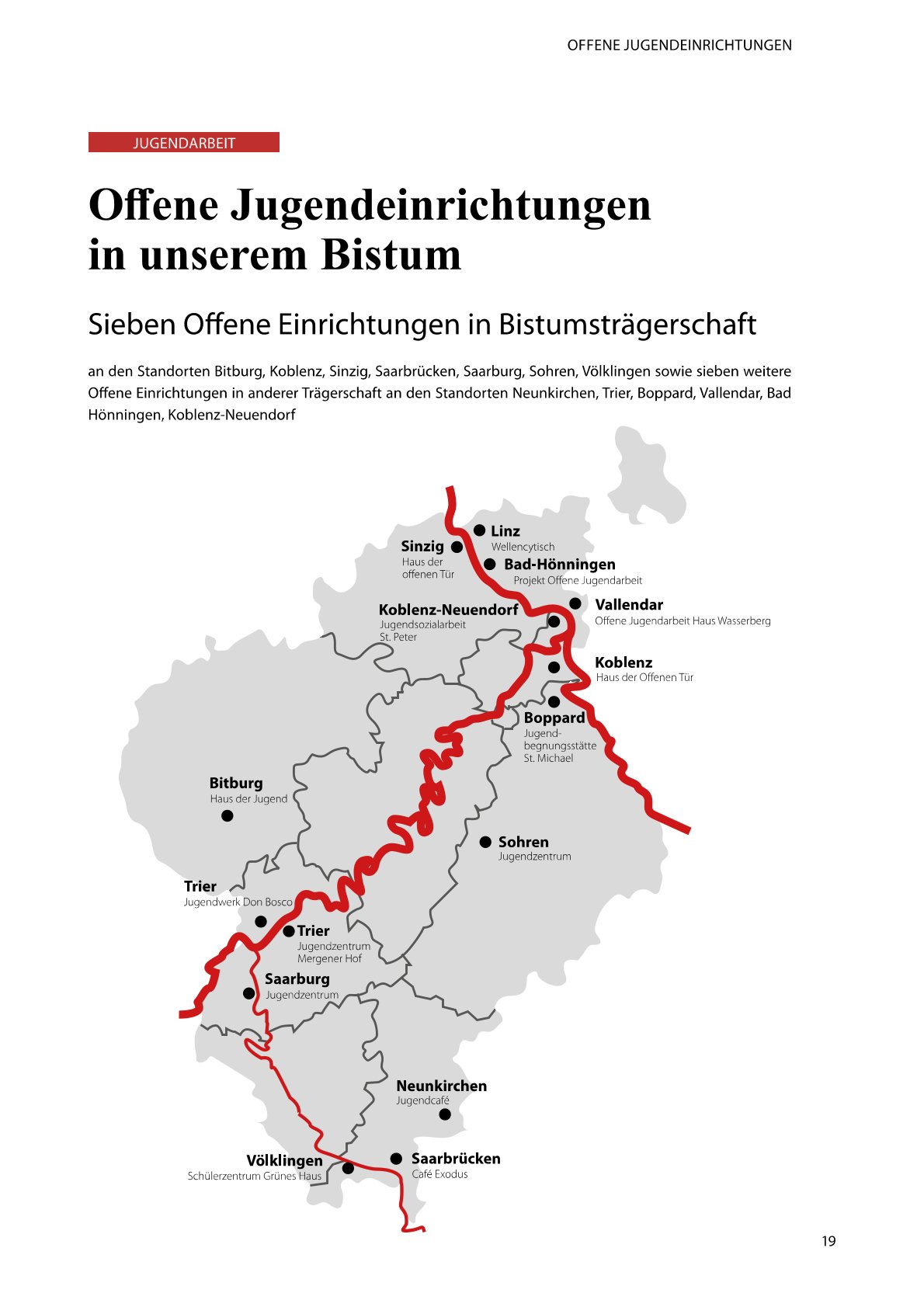 Offene Jugendeinrichtungen im Bistum Trier
