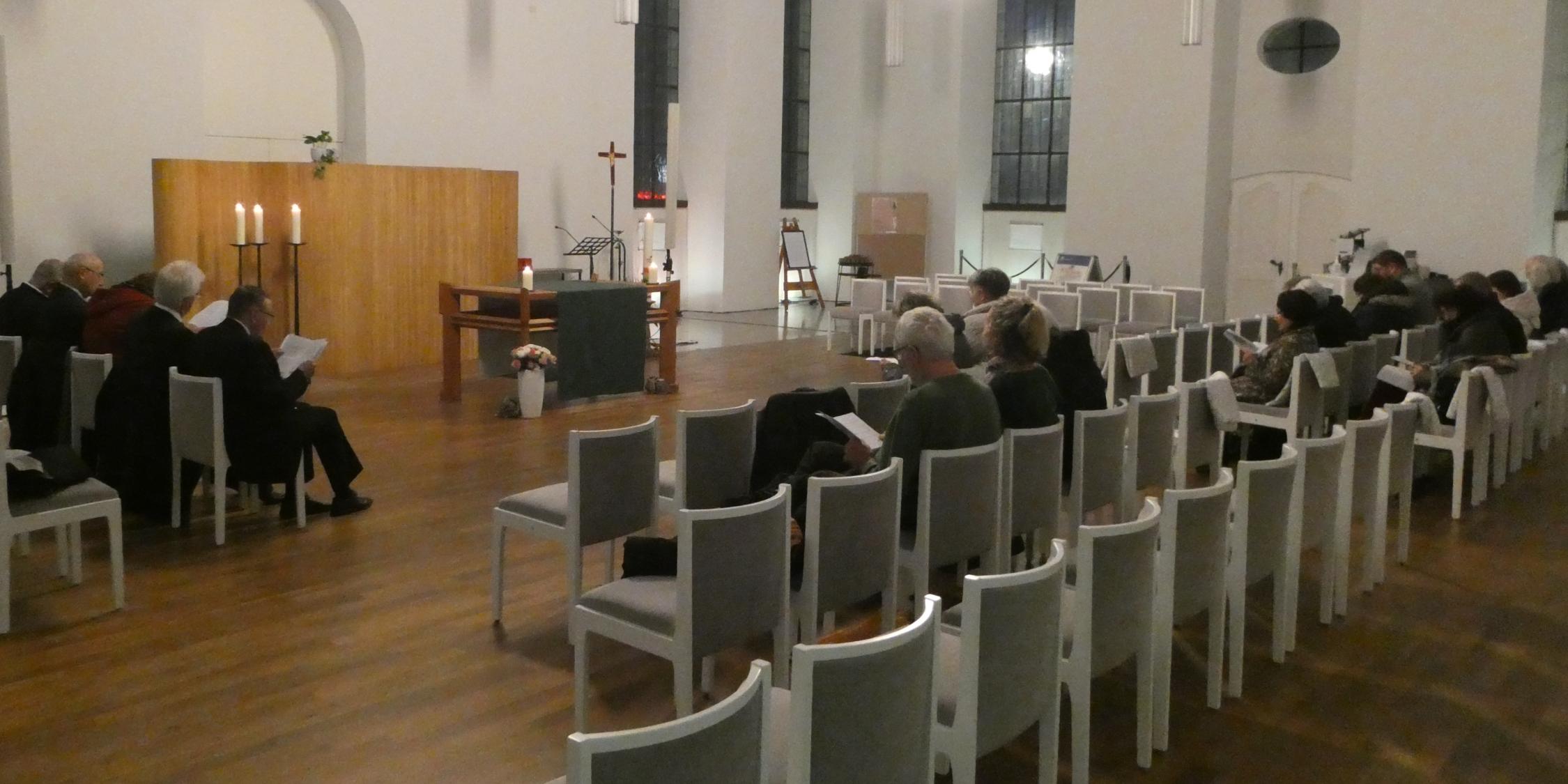 Gottesdienst zur ökumenischen FriedensDekade 2023 in der Saarbrücker Friedenskirche.