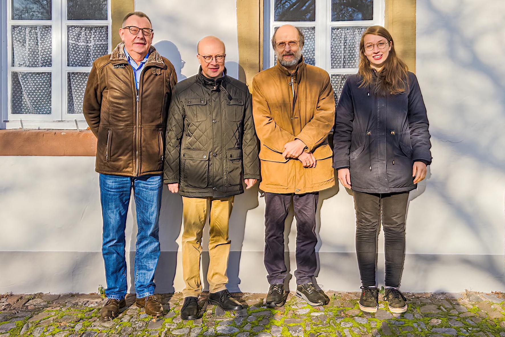 Der neue Vorstand der Peter-Wust-Gesellschaft (von links): Peter Meiers (Schatzmeister), Prof. Dr. Johannes Brantl (Vorsitzender), Dr. Dr. Werner Schüßler (stv. Vorsitzender),und Katharina Wilwers (Schriftführerin).