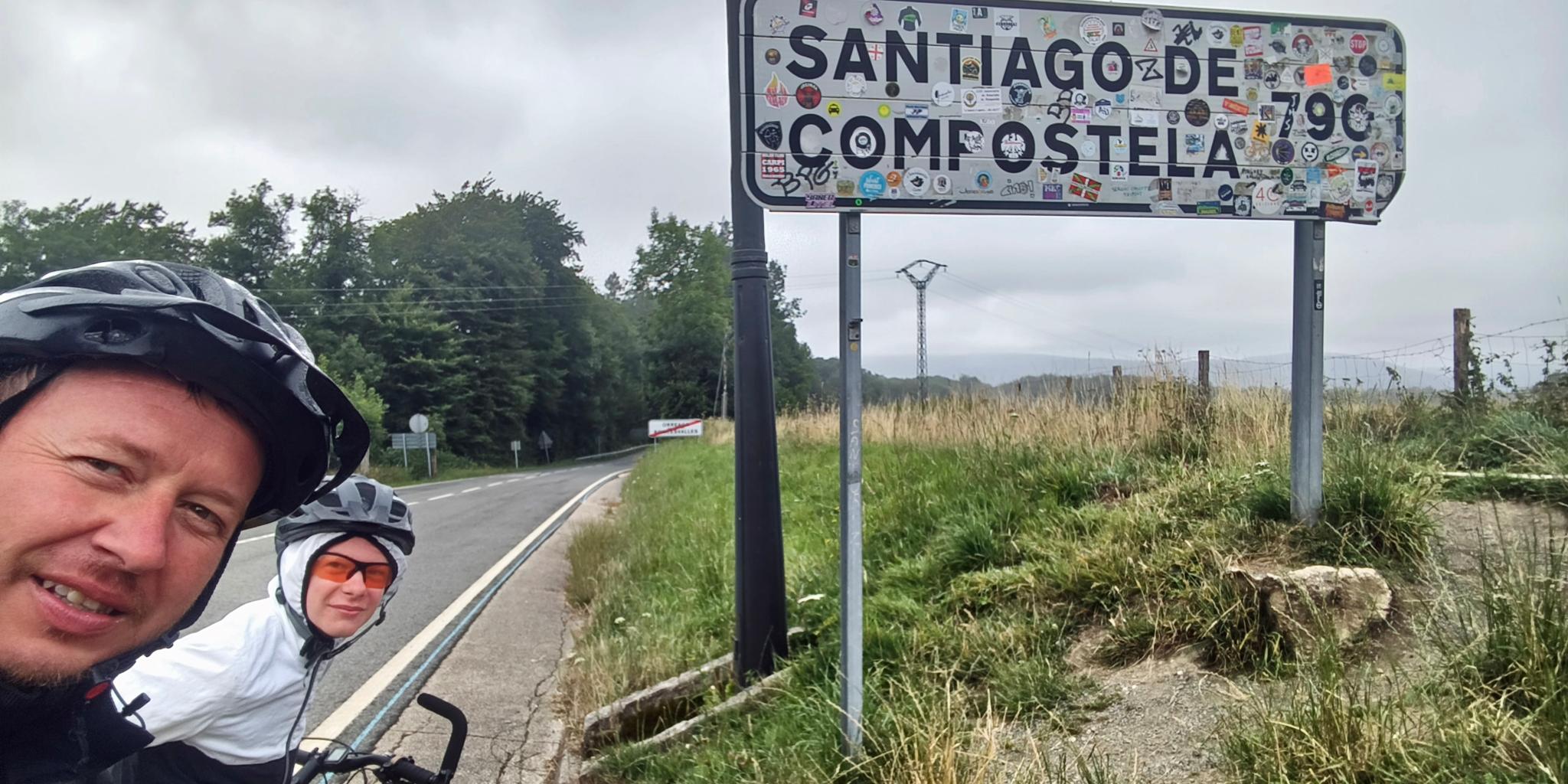 Christian und Mika Wagner pilgerten mit dem Fahrrad nach Santiago de Compostela.