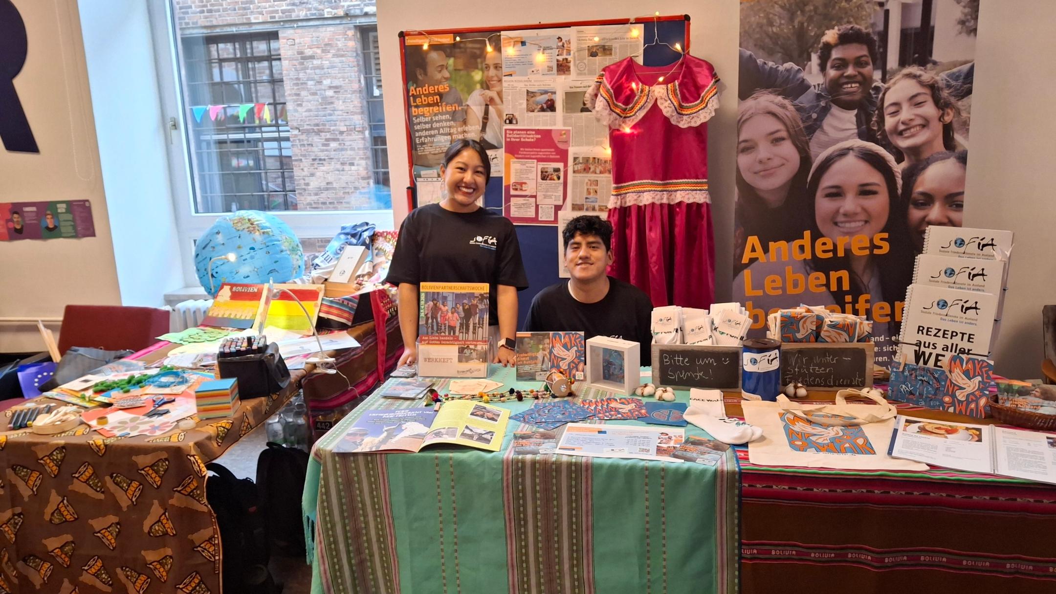 Der Stand von SoFiA bei der Buchmesse in Saarbrücken