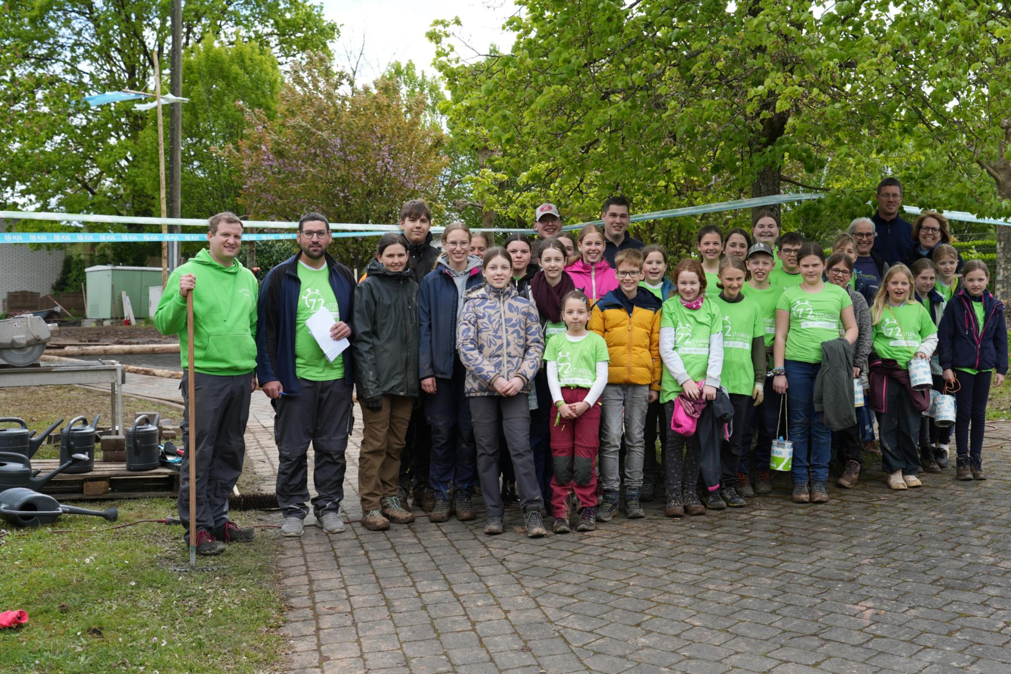 Die KjG Altrich hat in einem großen Bauprojekt ein Boule-Feld als Treffpunkt erschaffen.