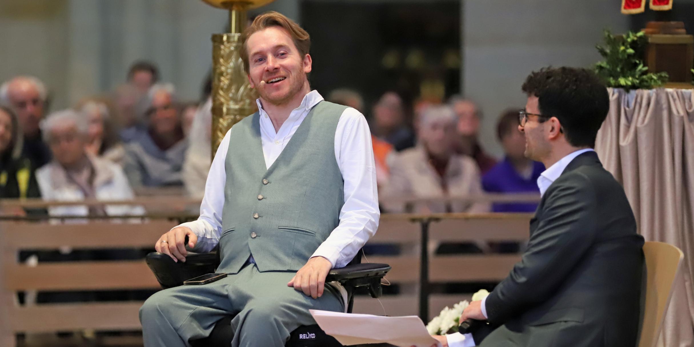 Samuel Koch im Gespräch mit Christopher Hoffmann