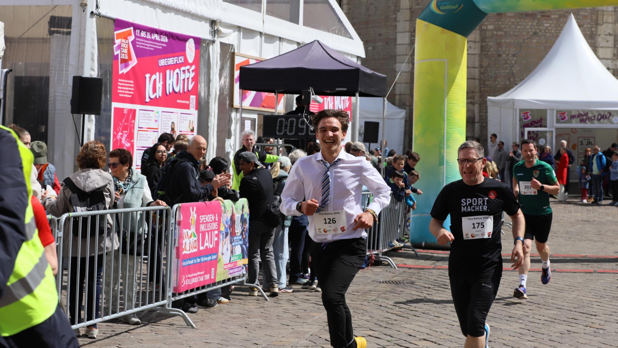 Sieger Theo Knopp beim Lauf