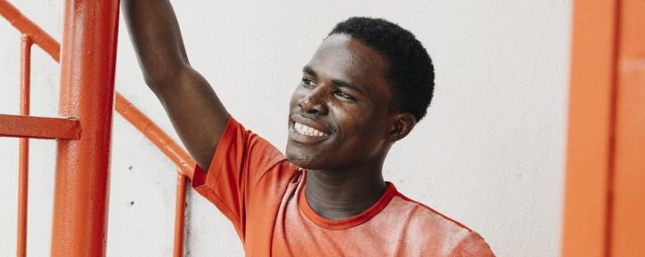 Das Foto zeigt Silas Teyim