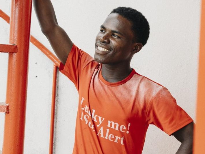 Das Foto zeigt Silas Teyim