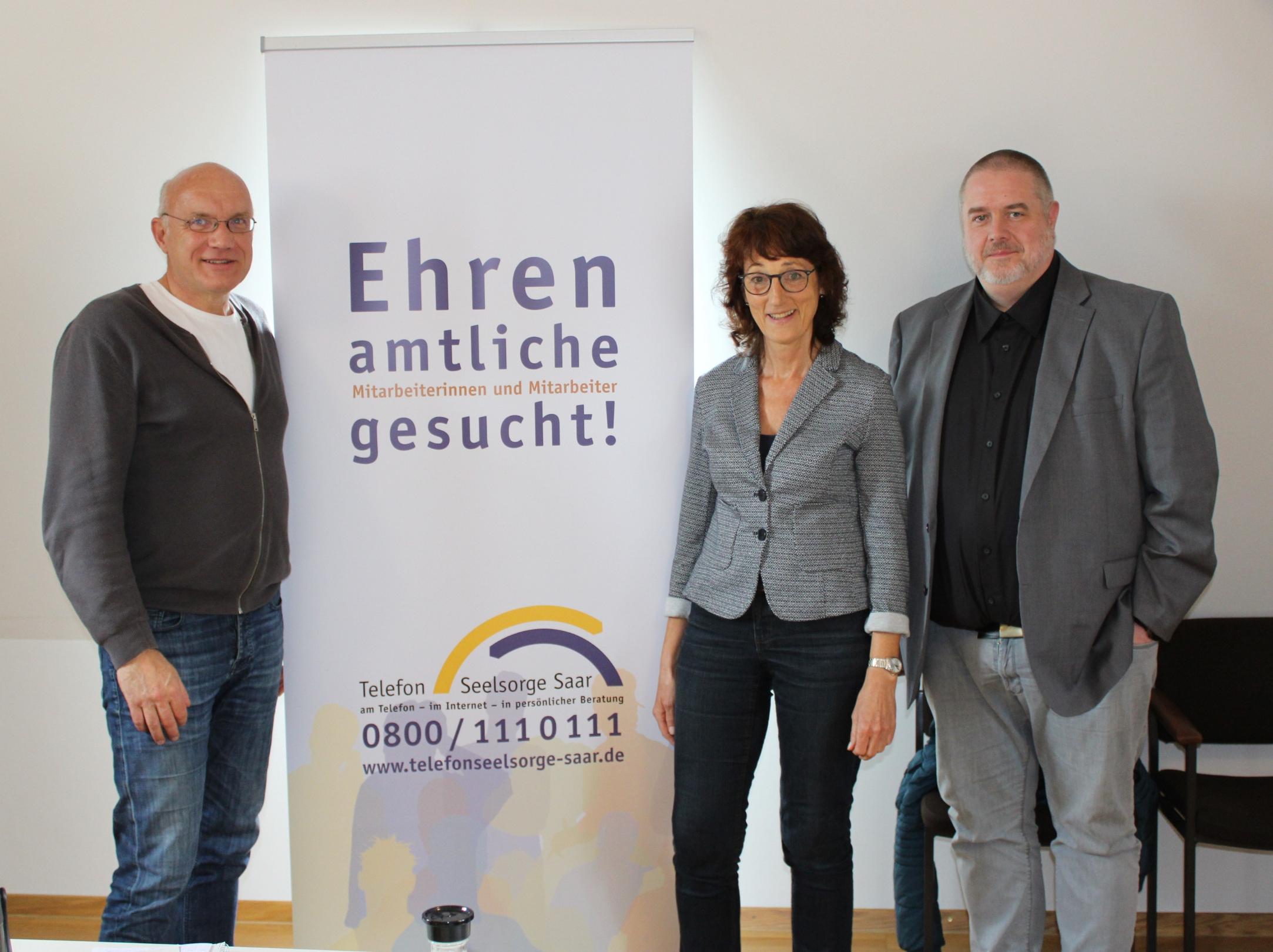 Volker Bier, Heidrun Mohren-Dörrenbächer und ihr Nachfolger Christoph Fleck.