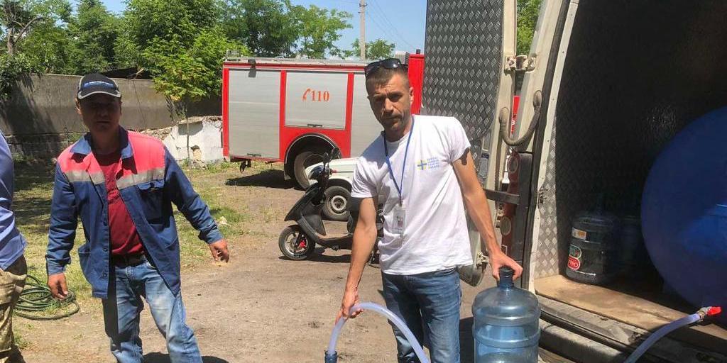 Nach dem Staudammbruch: Caritas Ukraine leistet Nothilfe im Flutgebiet.