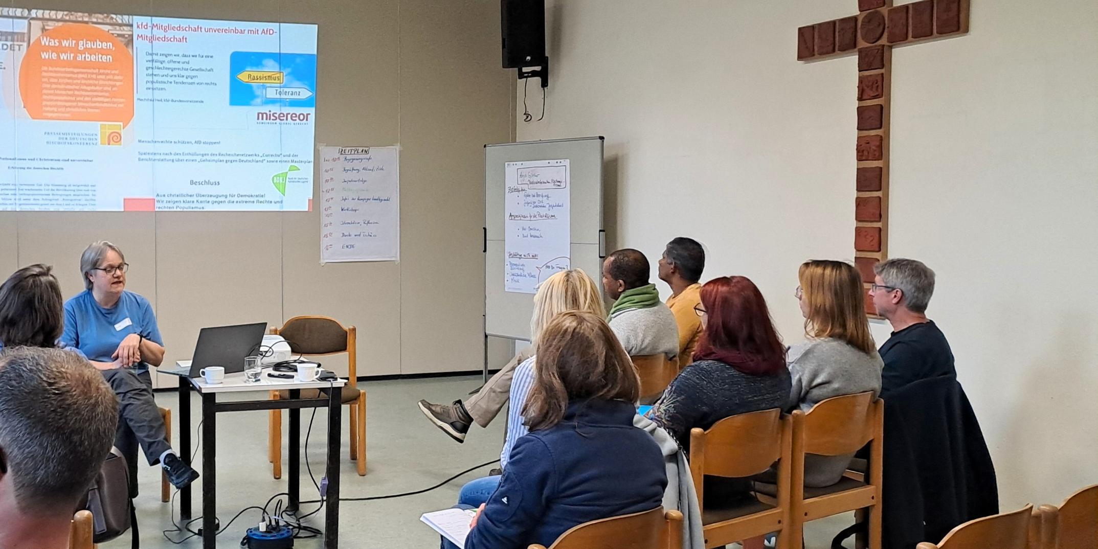 Während des Fachtags zum Thema 'Demokratie' in Boppard gab es viele unterschiedliche Workshops.