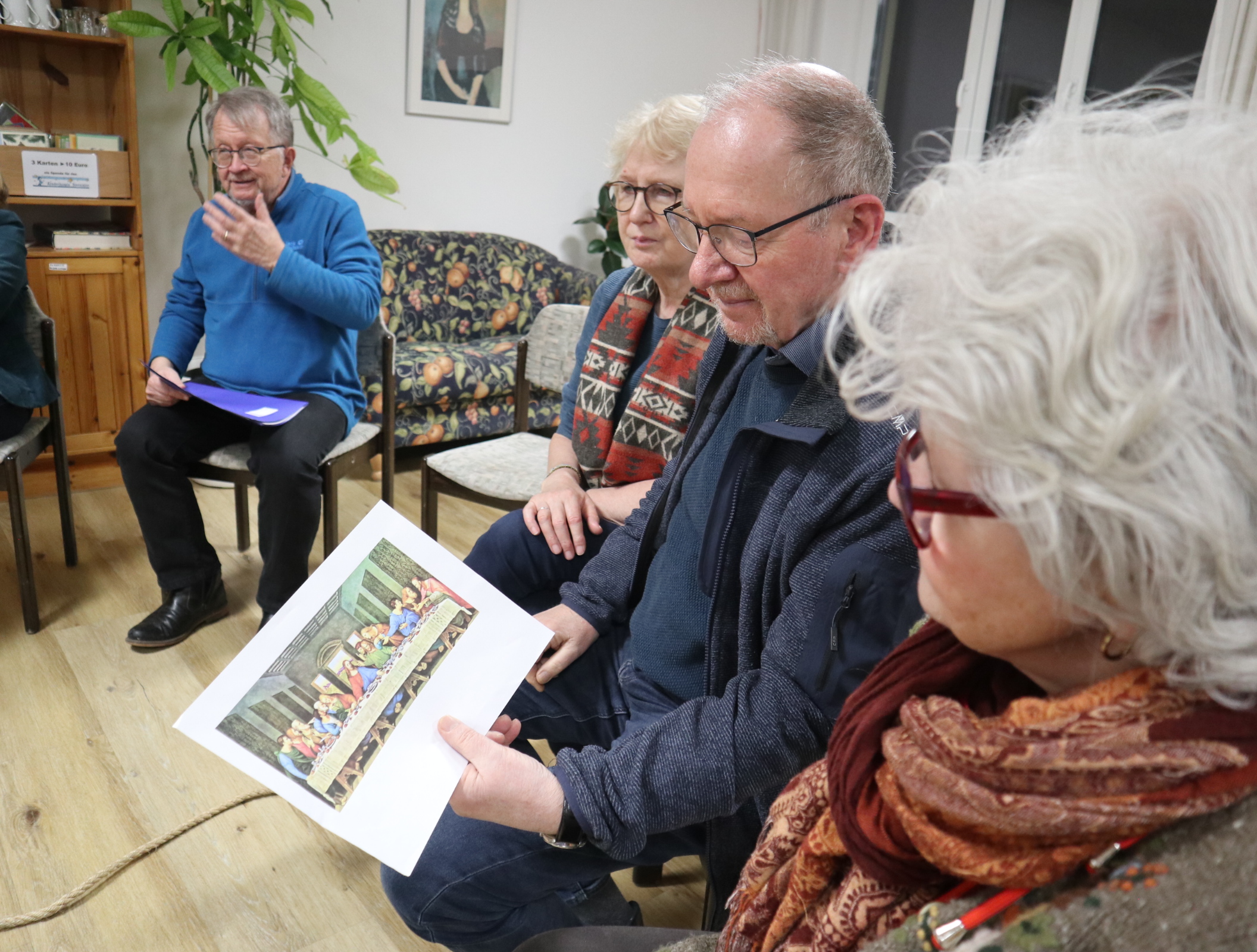 Das weltberühmte Gemälde „Das Abendmahl“ von Leonardo da Vinci wird am Gründonnerstag in einer Performance in Neuwied zu sehen sein.: