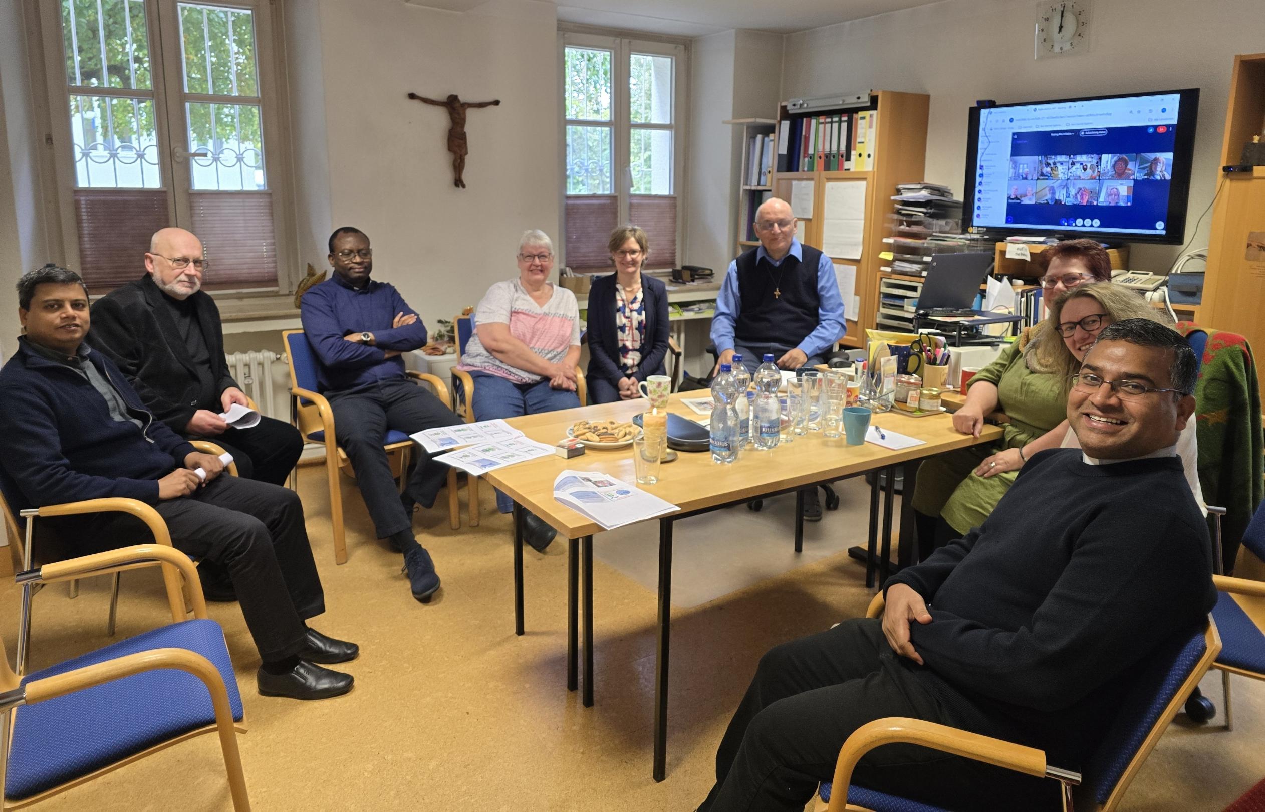 Vertreter der Generalleitung der Pallottiner aus Rom trafen sich mit dem Kernteam von HALTUNG heute.