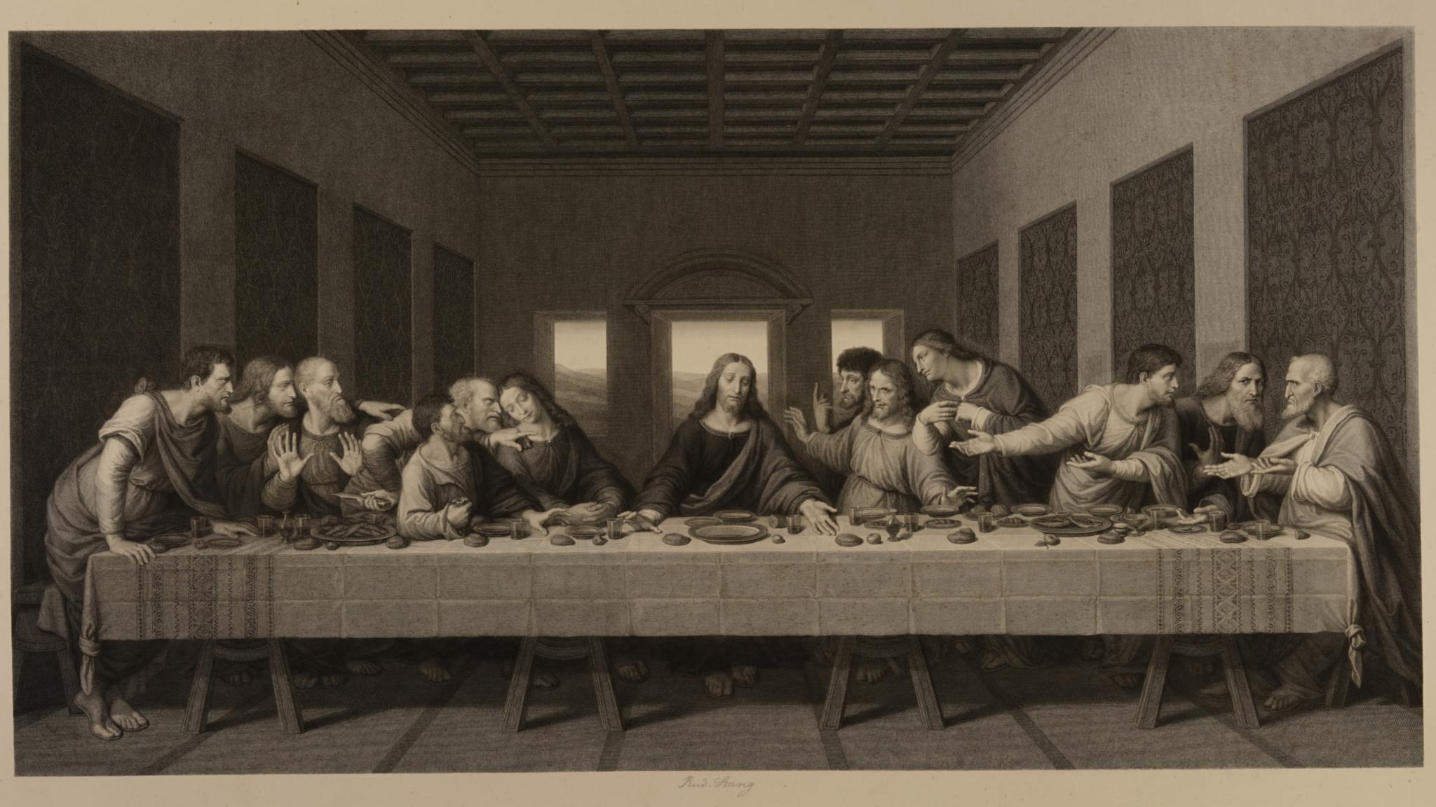 Das Letzte Abendmahl, Kupferstich, Museum am Dom Trier.