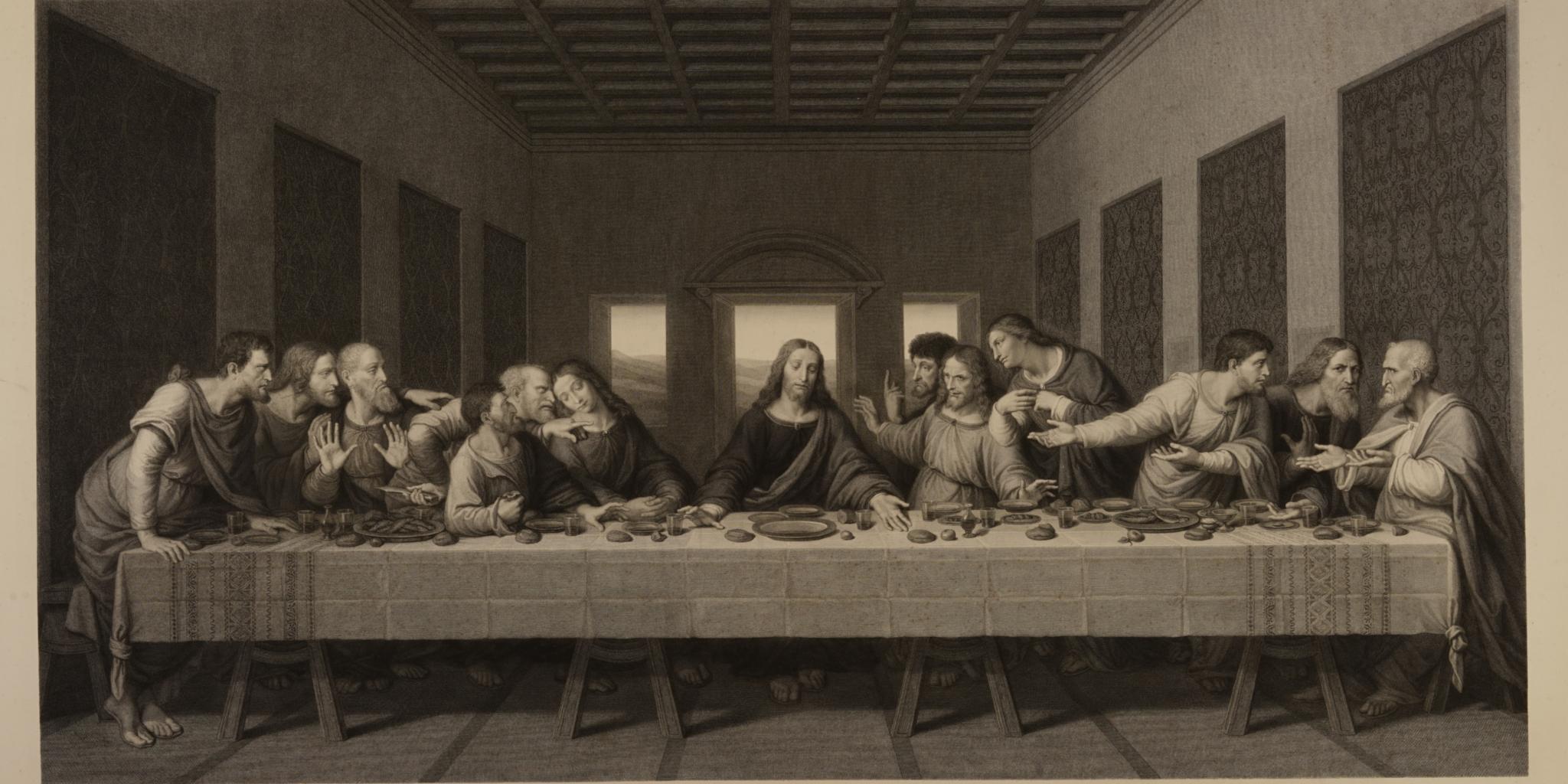 Das Letzte Abendmahl, Kupferstich, Museum am Dom Trier.