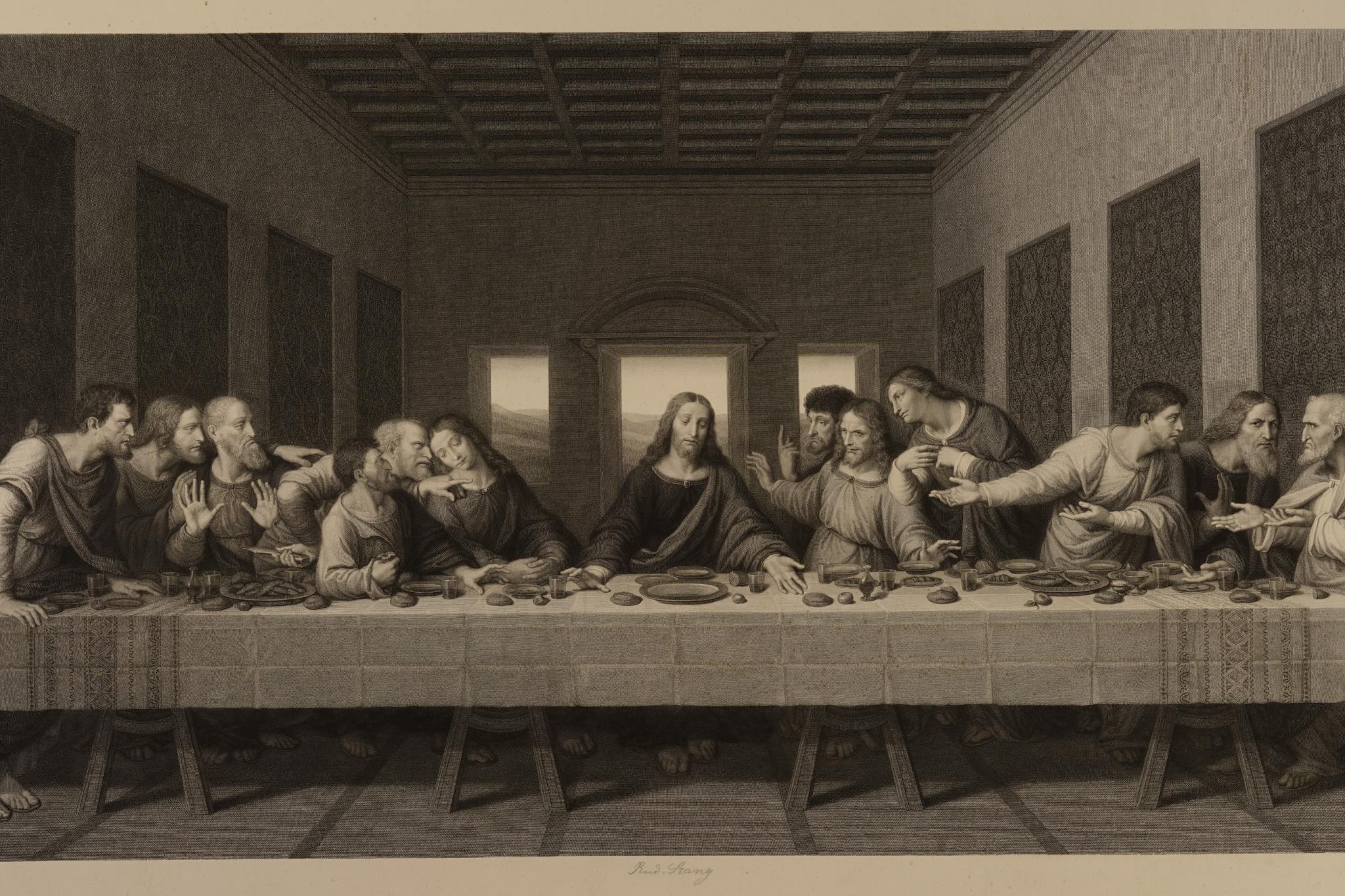 Das Letzte Abendmahl, Kupferstich, Museum am Dom Trier.