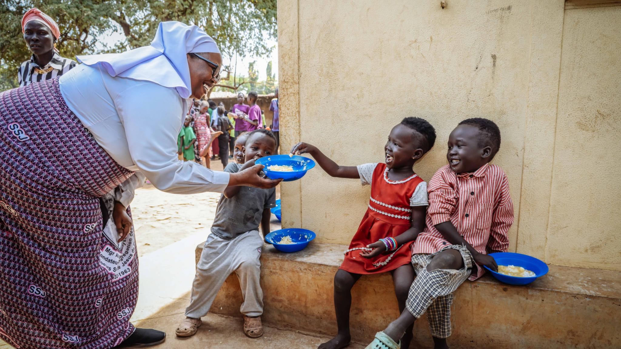 Schwester Pasqua Binen Anena hilft Straßenkindern in Juba.
