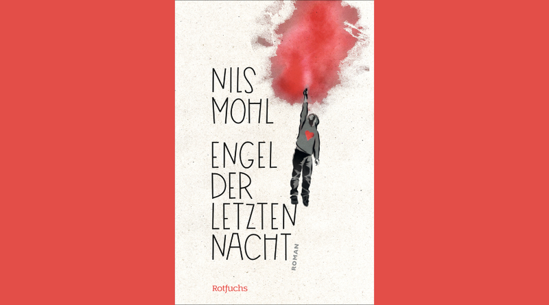 Das Foto zeigt den Titel des Buches in einem roten Hintergrund.