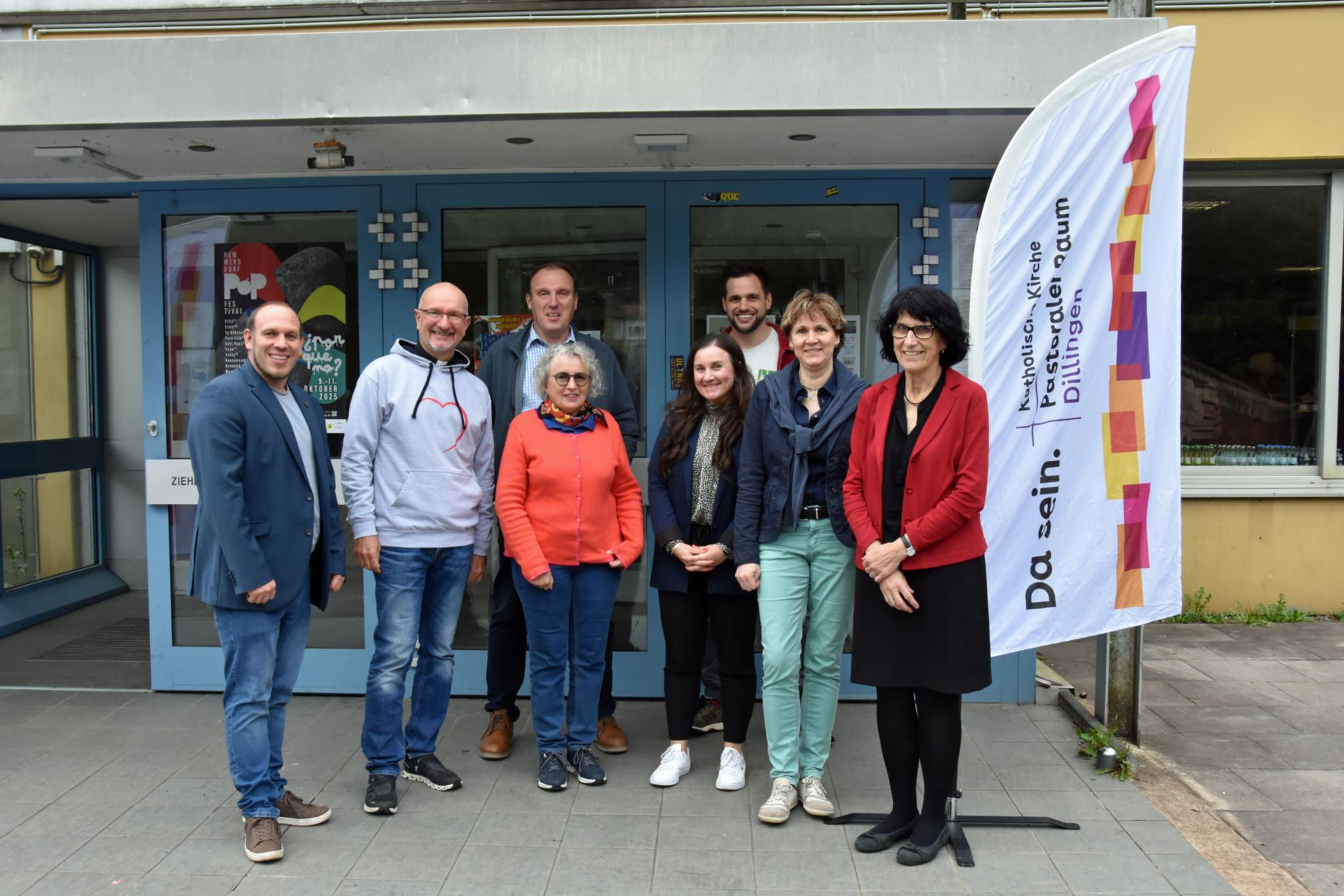 Das Vorbereitungsteam und das Leitungsteam (von links): Simon Hoffmann, Olaf Harig, Jörg Sonnet, Elisabeth Müller, Anna-Lisa Jakoby, Tobias Sauer, Sigrid Bayer und Anne Conrad.