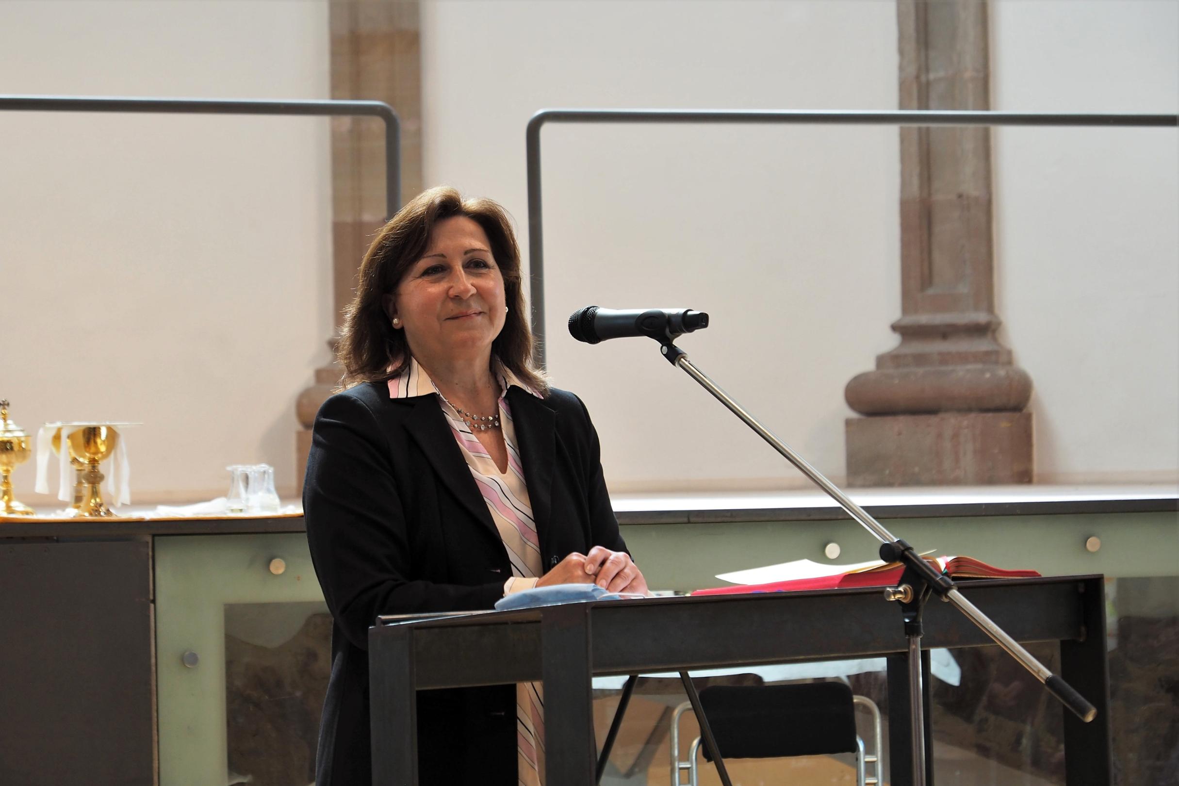 Die kommissarische Schulleiterin Sandra Klopp. (Foto: Stefan Endres/Bistum Trier)