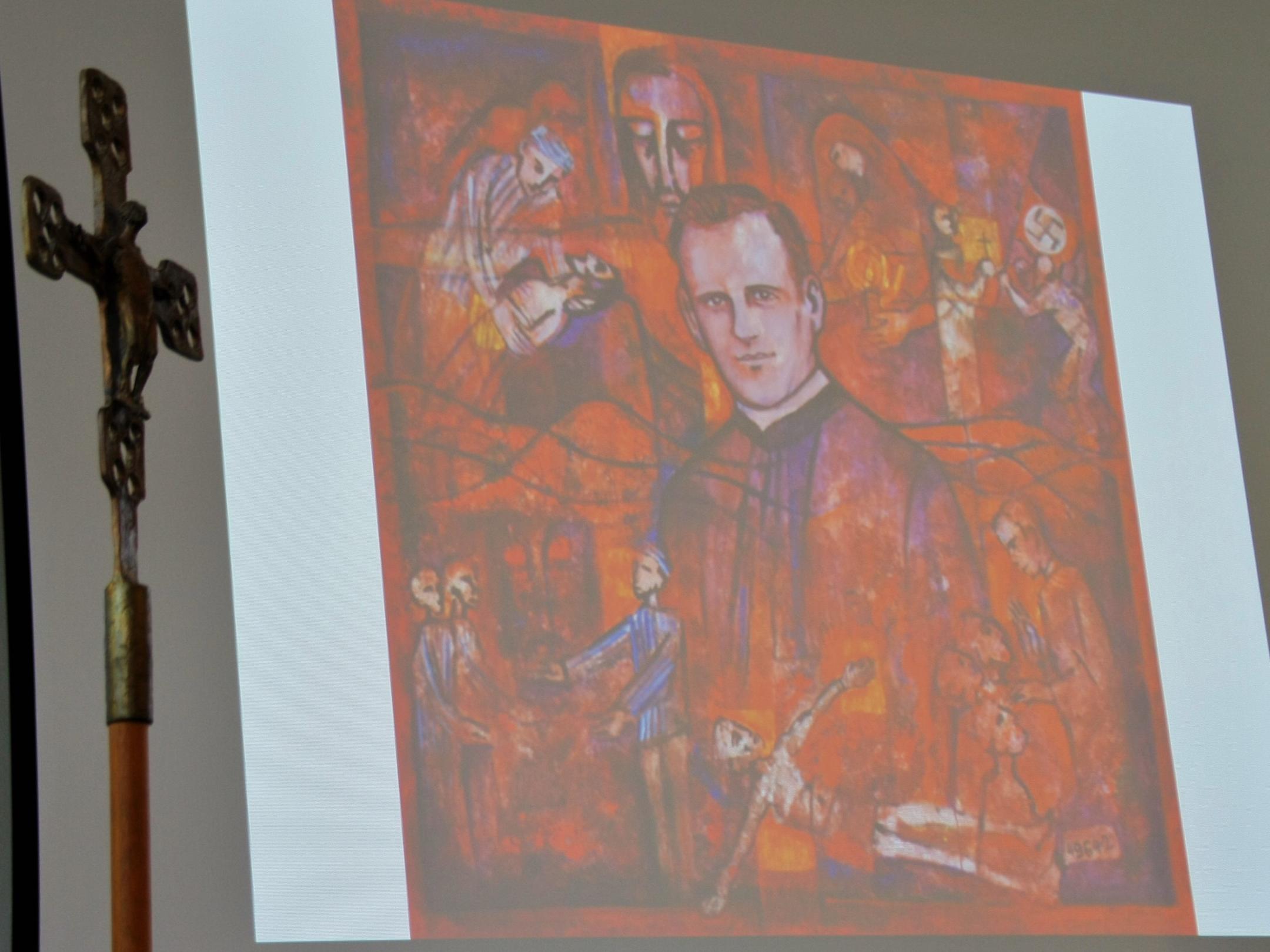 Das Kunstwerk von Beate Heinen zeigt das Leben von Richard Henkes.