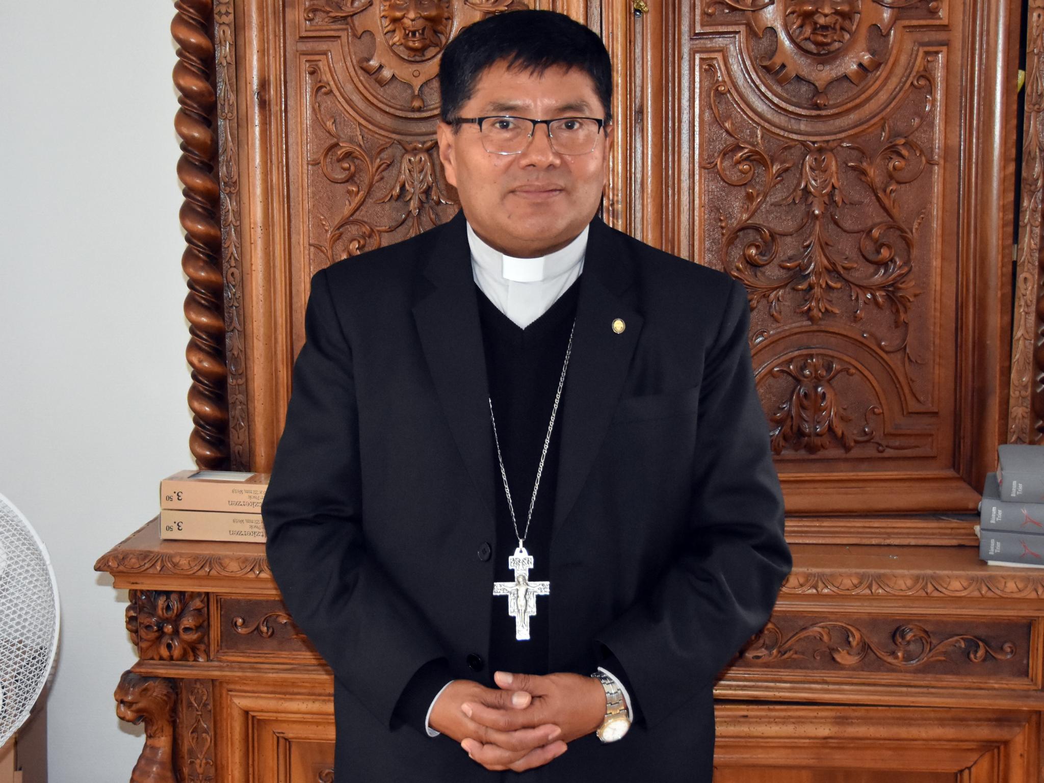 Bischof Jorge Herbas Balderrama aus Aquile/Bolivien war zu Besuch in Völklingen. Foto: Ute Kirch