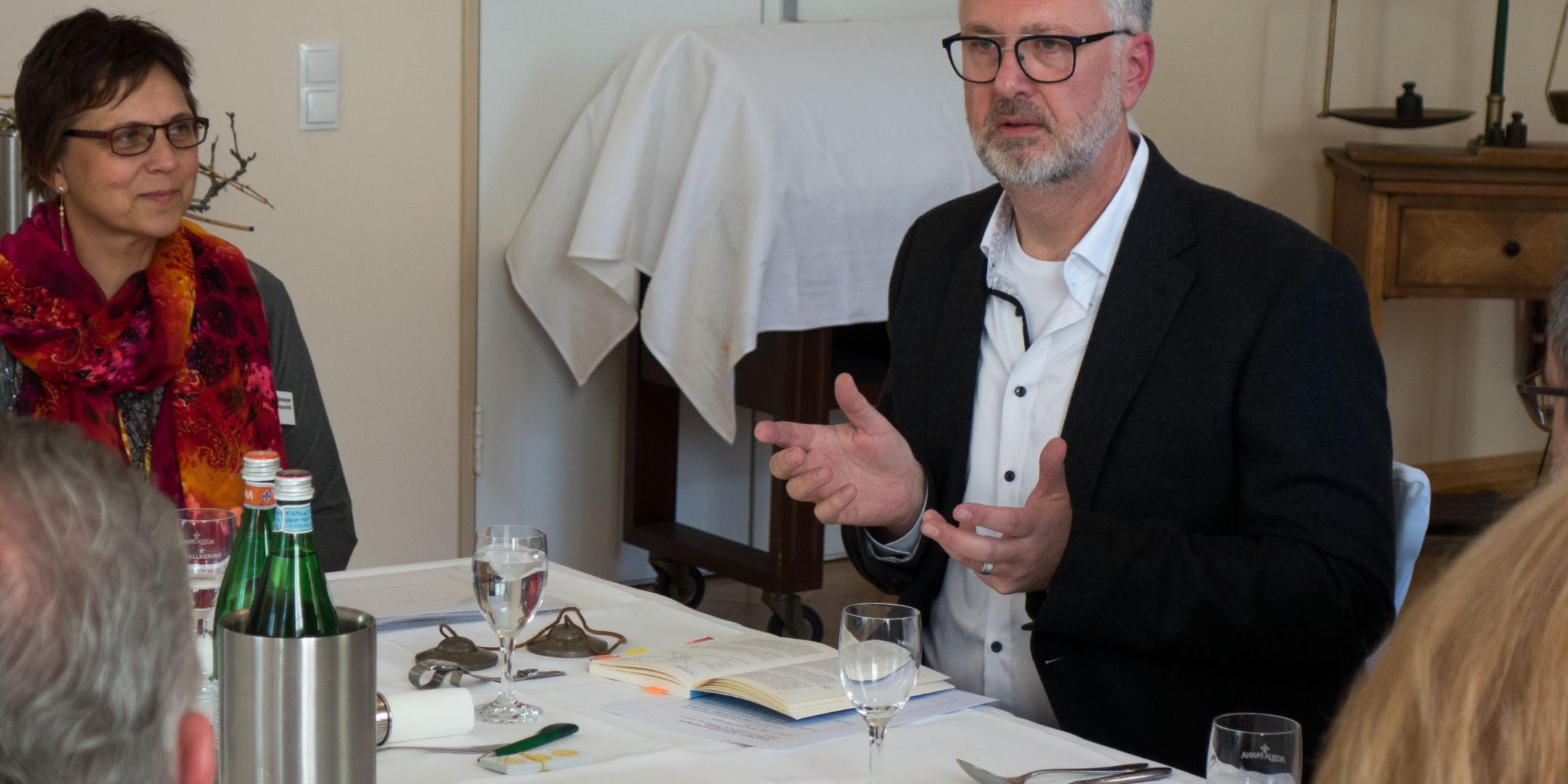Ralf Braun bei der 'Lunch Lecture' in Neuwied
