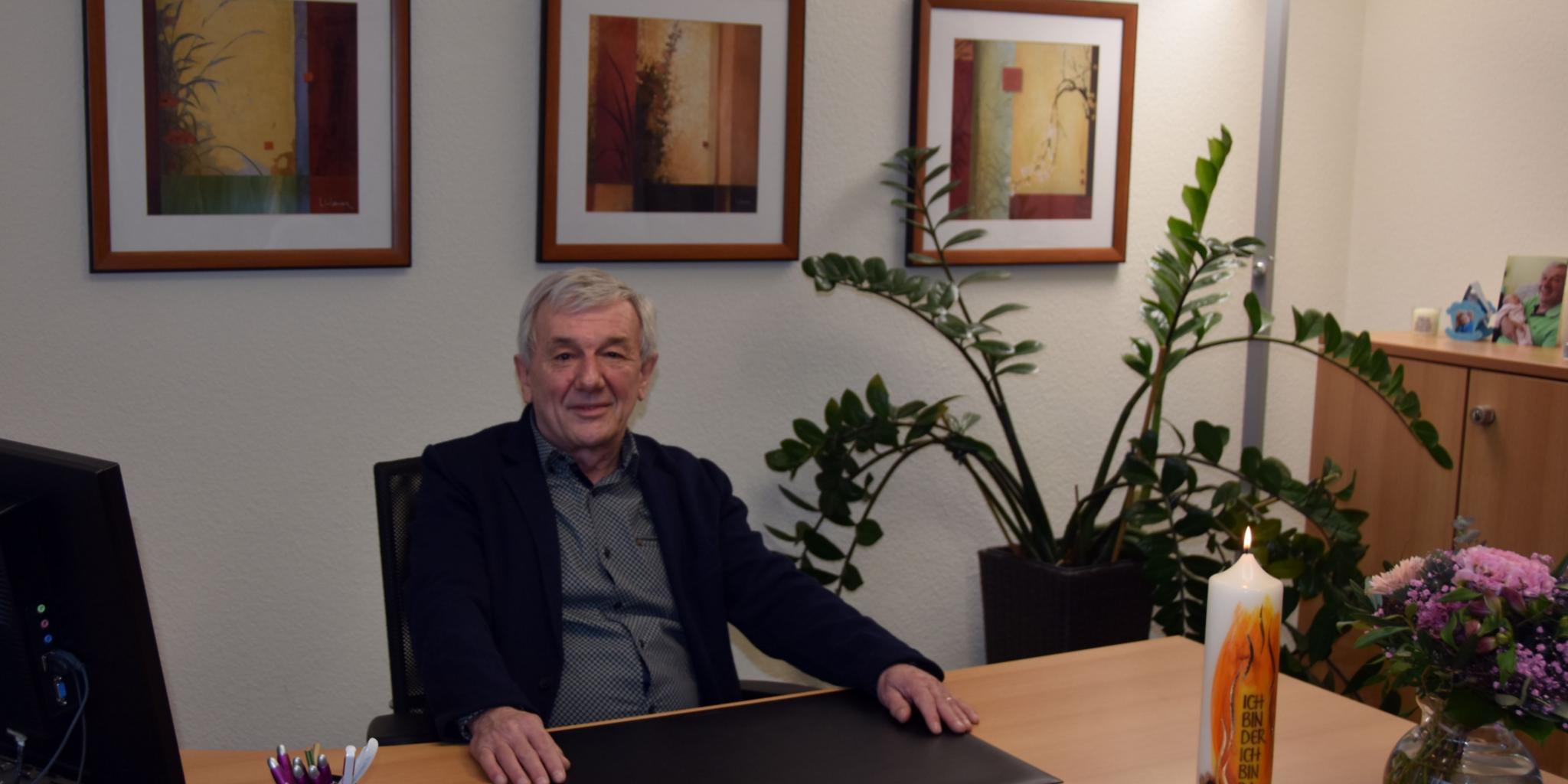 Nach über 41 Jahren bei der Lebensberatung im Bistum Trier geht Bruno Heinz Ende Februar 2022 in den Ruhestand. Foto: Ute Kirch