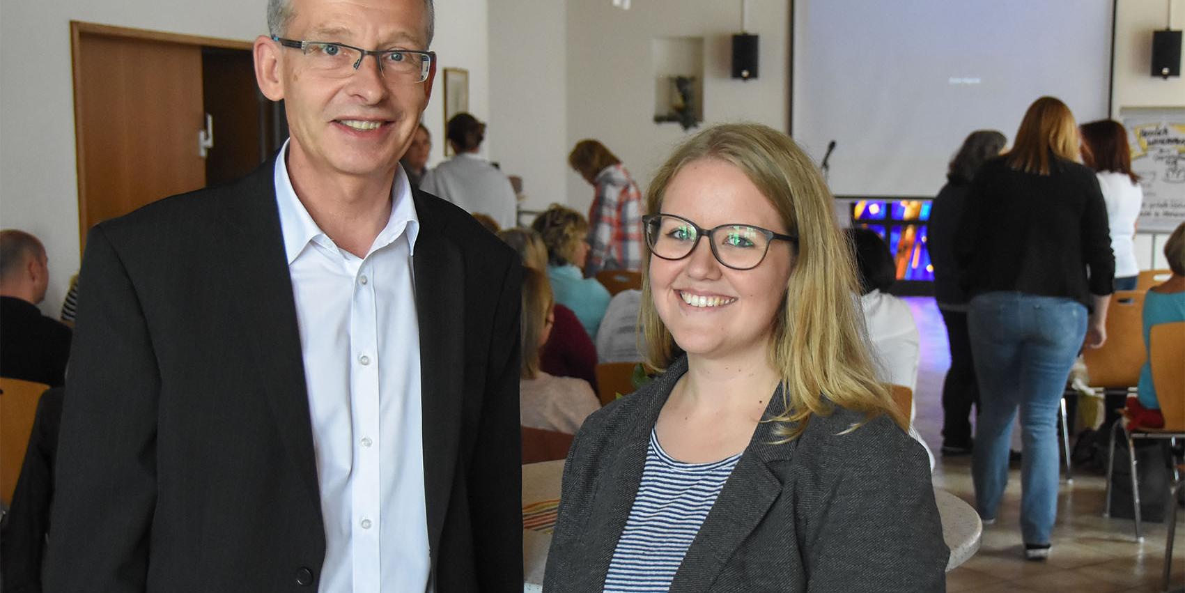 Pastoralreferent Jürgen Burkhardt und Pastoralreferentin Sandra Jungbluth
