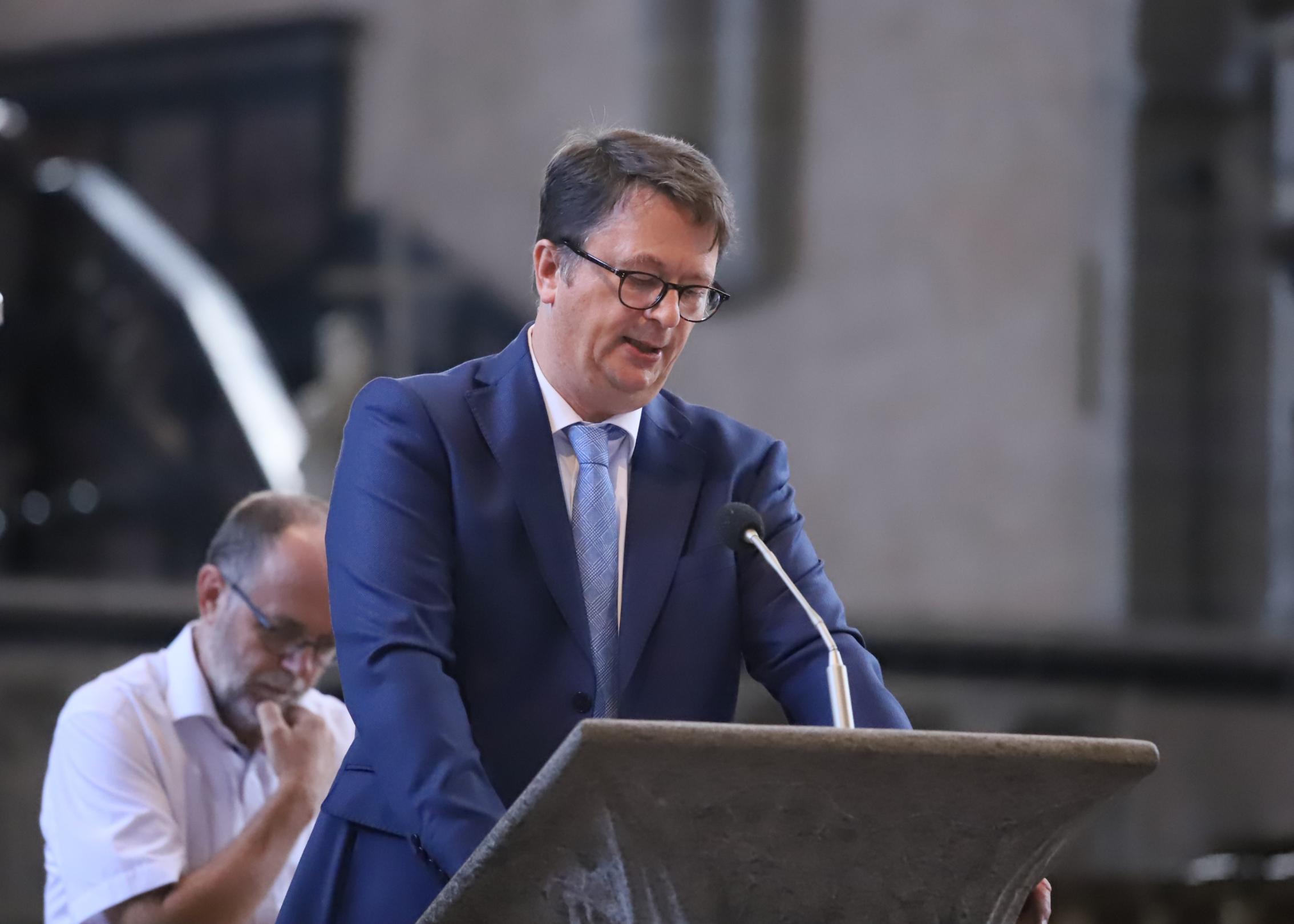 Hans-Josef Börsch, Leiter der Freiwilligendienste beim Träger Marienhaus Holding und dahinter Peter Nilles, Leiter der Sozialen Lerndienste im Bistum Trier