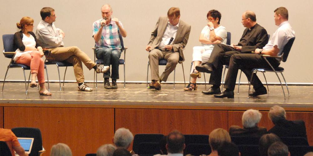 Abschließende Diskussionsrunde im 'Big Eppel' in Eppelborn