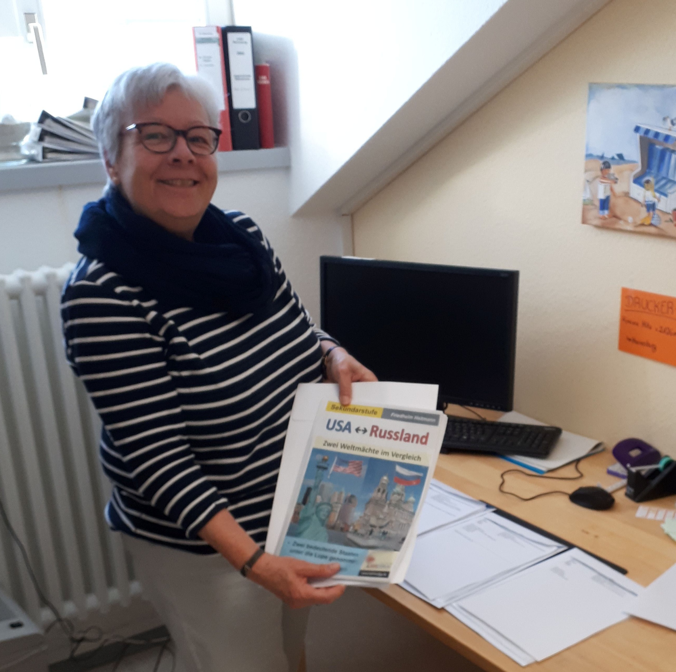 Verwaltungsmitarbeiterin Evelyne Tschepe