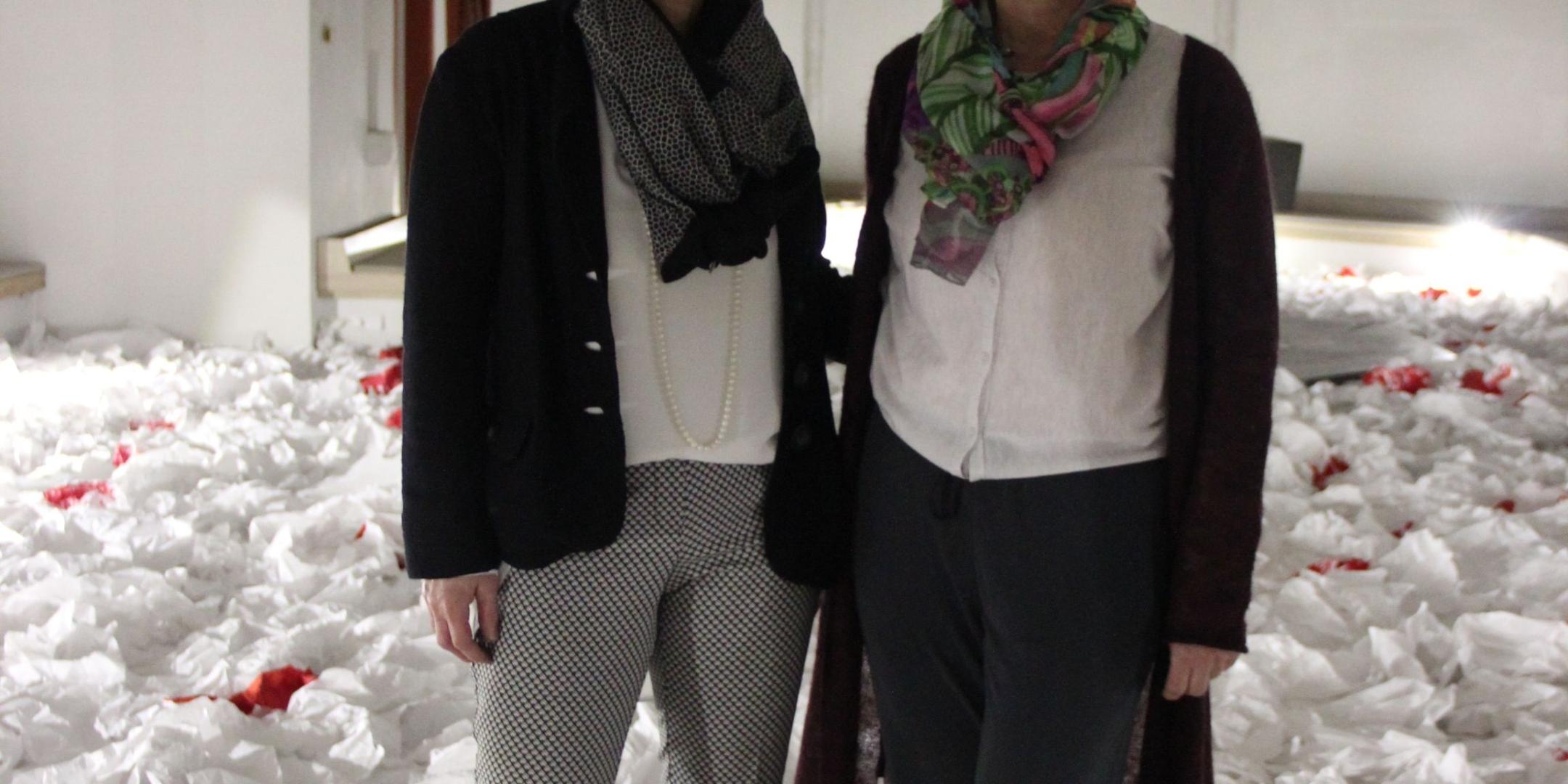 Birgit Laux (links) und die Künstlerin Tatjana Köhler