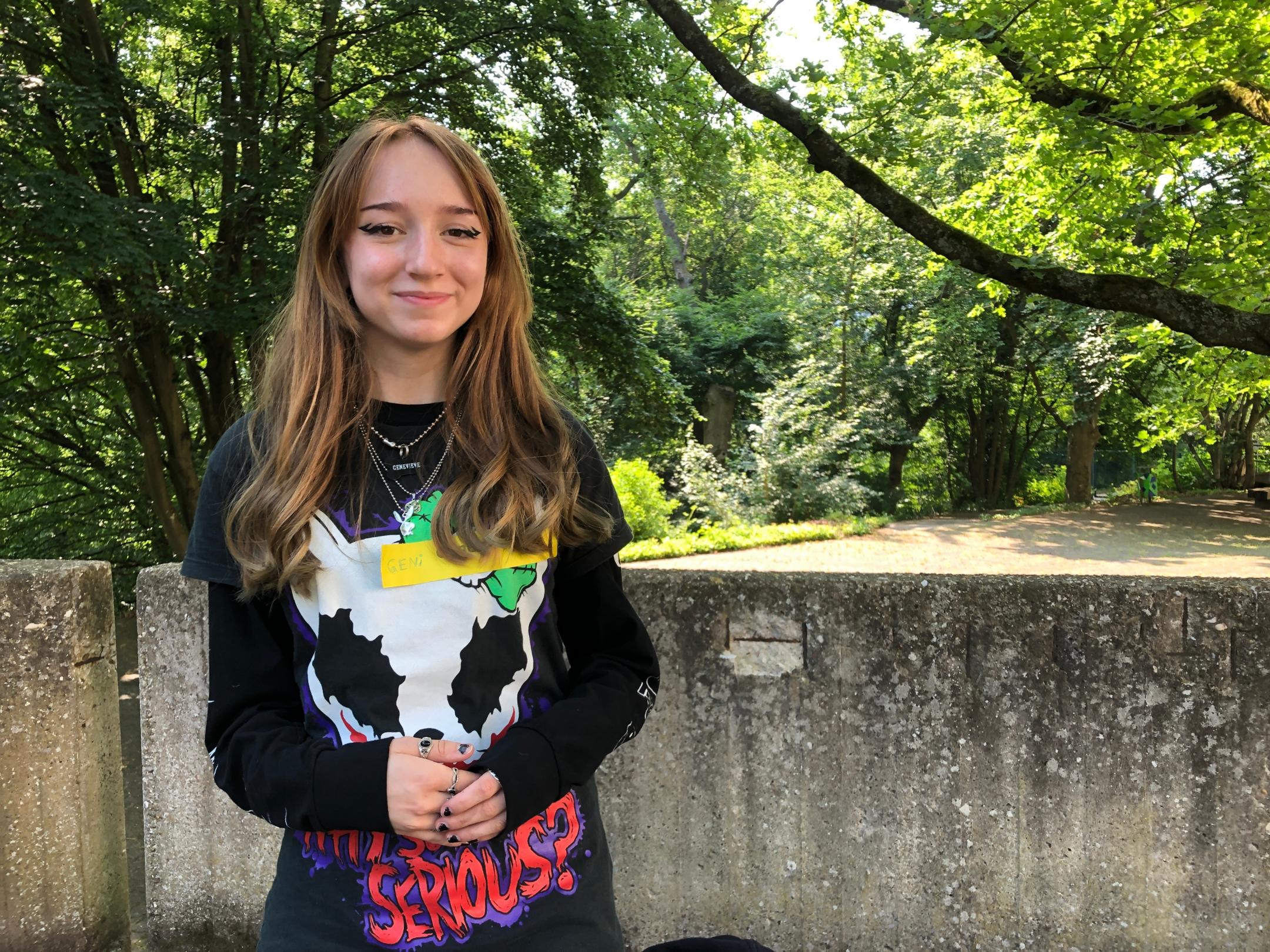 Geneviève freut sich schon auf ihr zweiwöchiges Schüler-Praktikum im lokalen Einzelhandel.