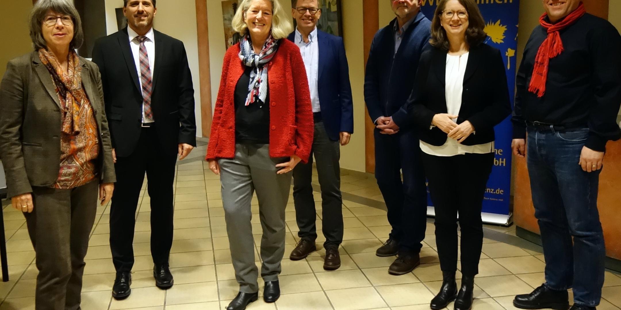 Die Geschäftsführung der Katholischen KiTa gGmbH Koblenz und Mitglieder des Aufsichtsrates bei der Gesellschafterversammlung. Foto: Julia Fröder