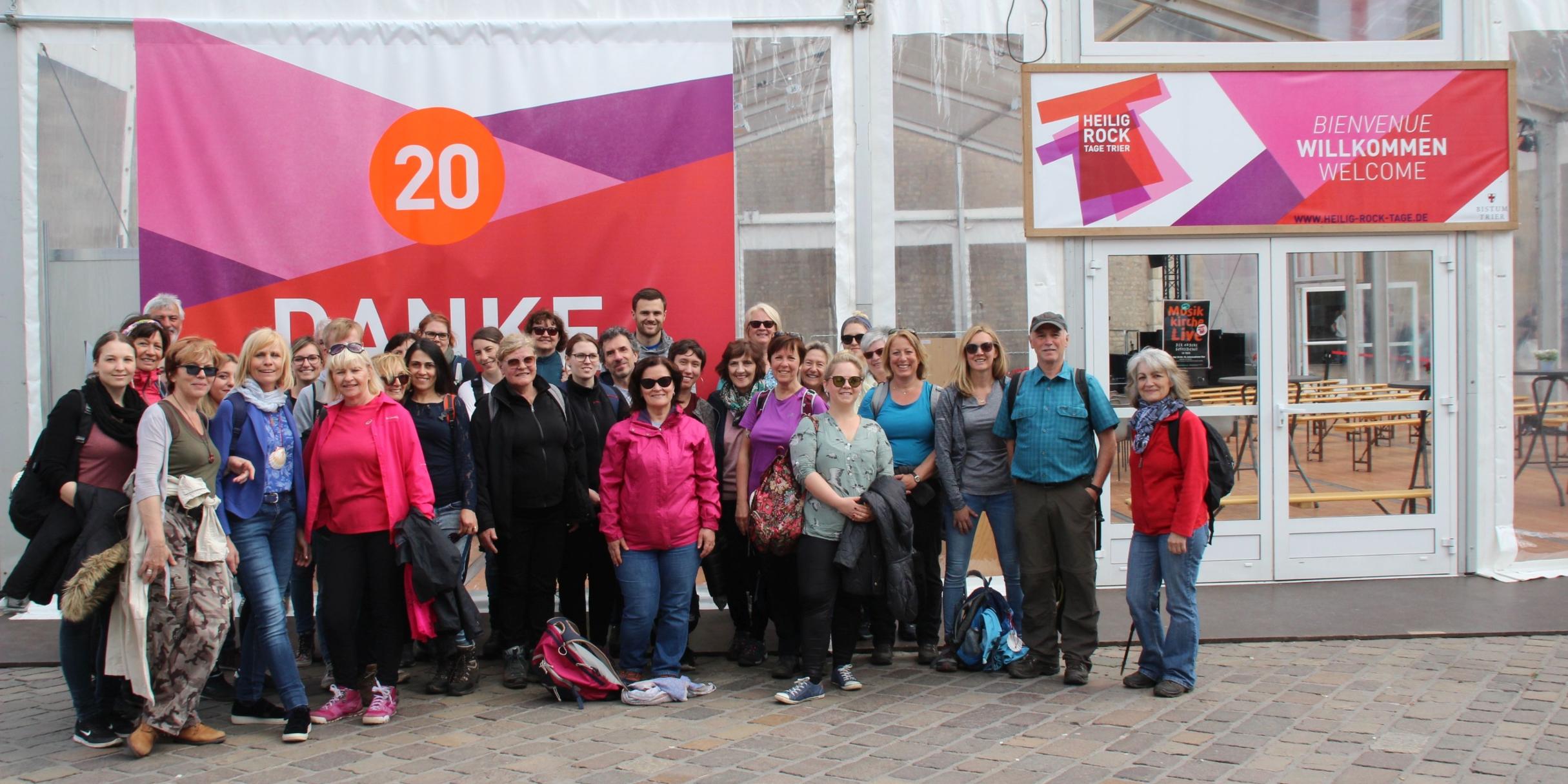 Die Pilgergruppe der Caritas aus Lebach