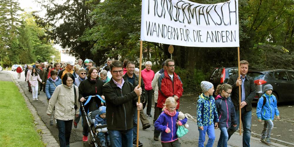 Beim Hungermarsch in St. Wendel liefen rund 120 Leute mit für einen guten Zweck