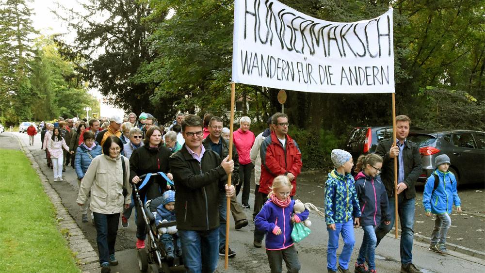 Beim Hungermarsch in St. Wendel liefen rund 120 Leute mit für einen guten Zweck