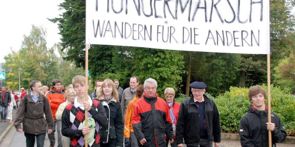 Start zum Hungermarsch (Archivbild)